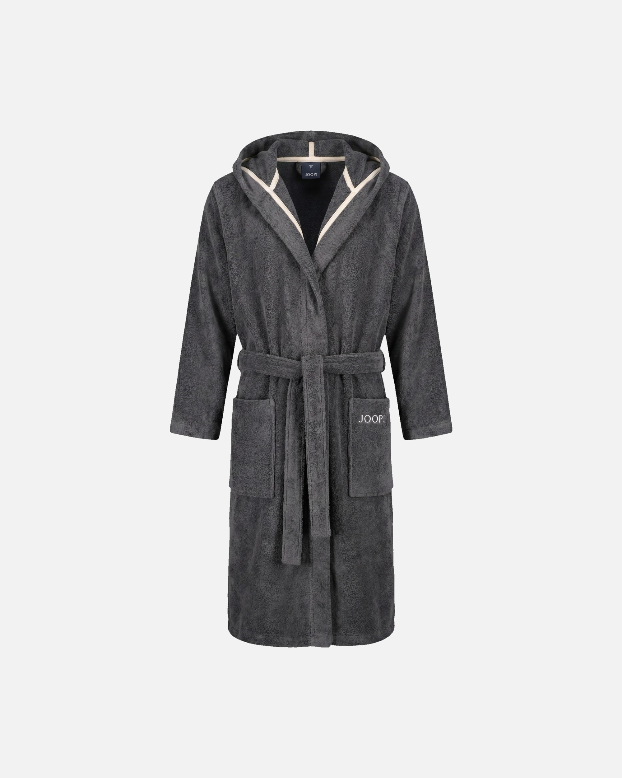 Bademantel für Unisex JOOP! JOOP! Bademäntel Herren Kapuze Kapuze 1668 Anthrazit - 73 L