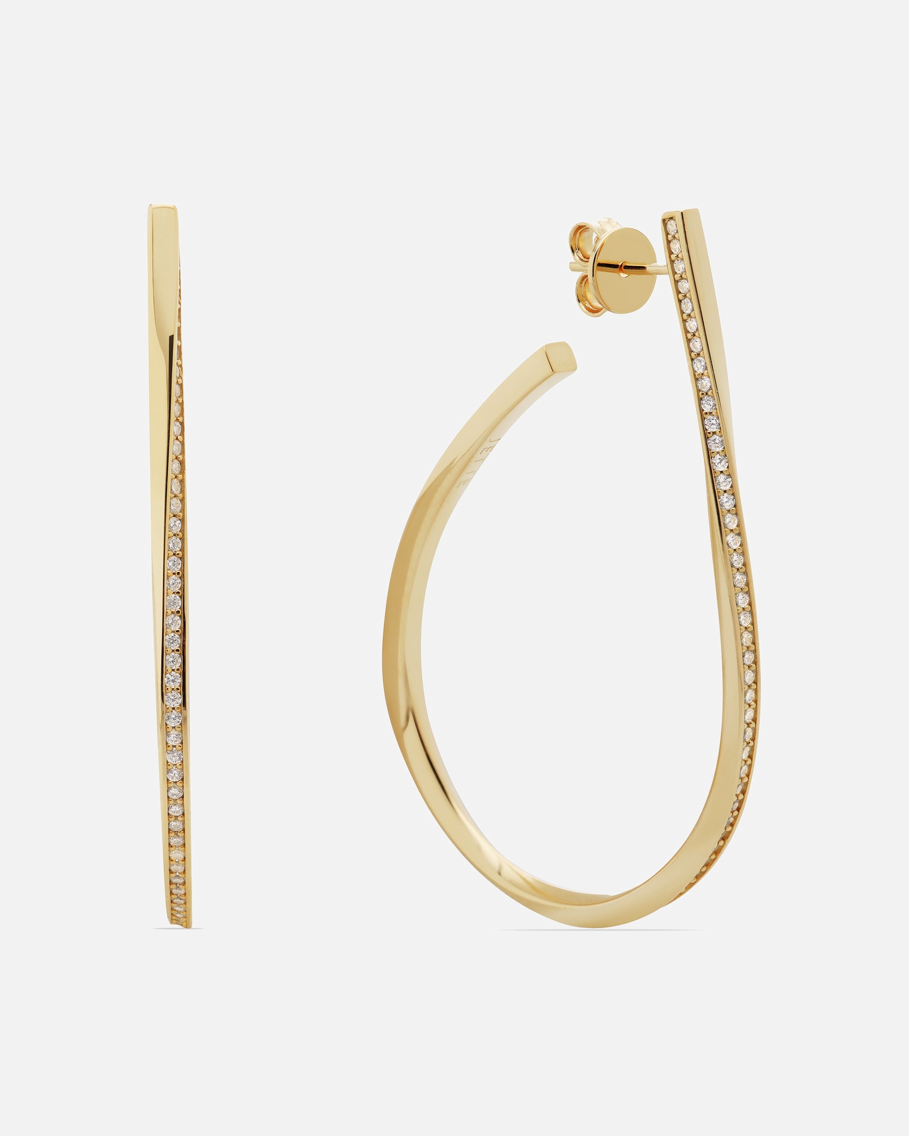 Ohrringe für Weiblich Jette Ohrhänger 925er Silber, recycelt gelbgold