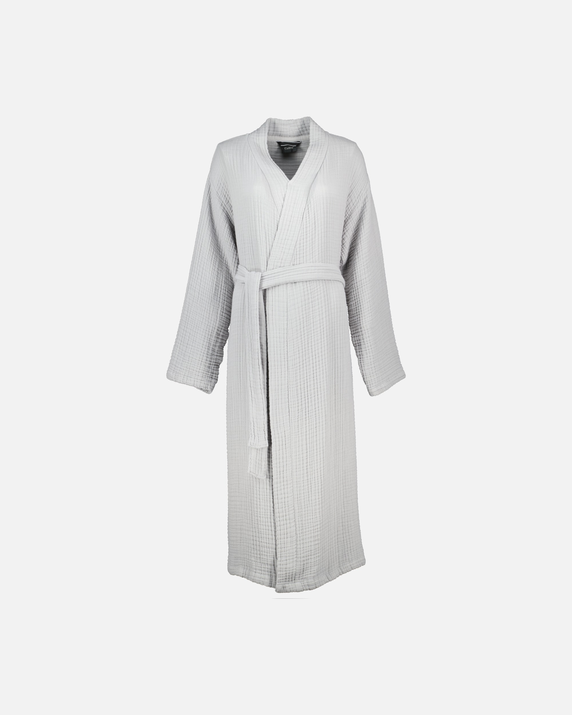 Bademantel für Unisex Cawö Cawö Bademäntel Damen Kimono Musselin 838 kreide - 70 L/XL