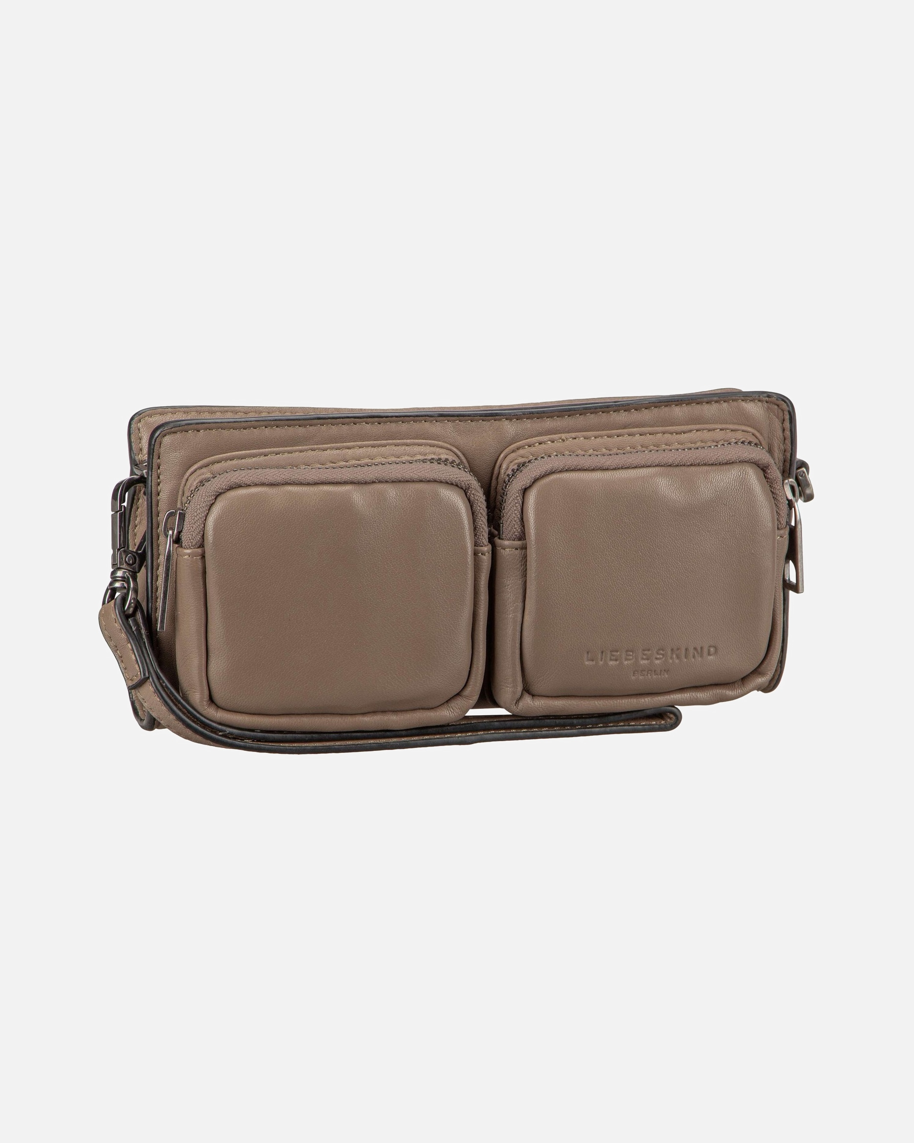 Clutch für Unisex Liebeskind Clutch Maia Pouch M Sheep Natural Neutral Gray