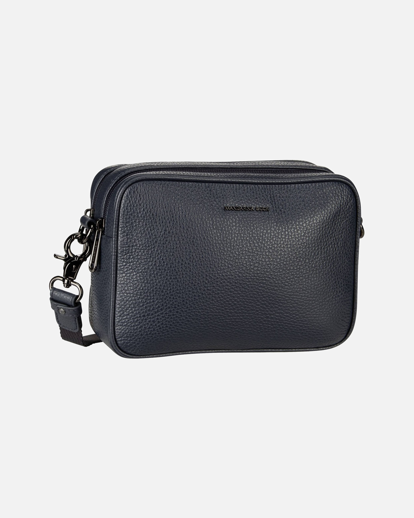 Umhängetasche für Weiblich Mandarina Duck Schultertasche Mellow Leather Camera Bag FZT83 Dress Blue