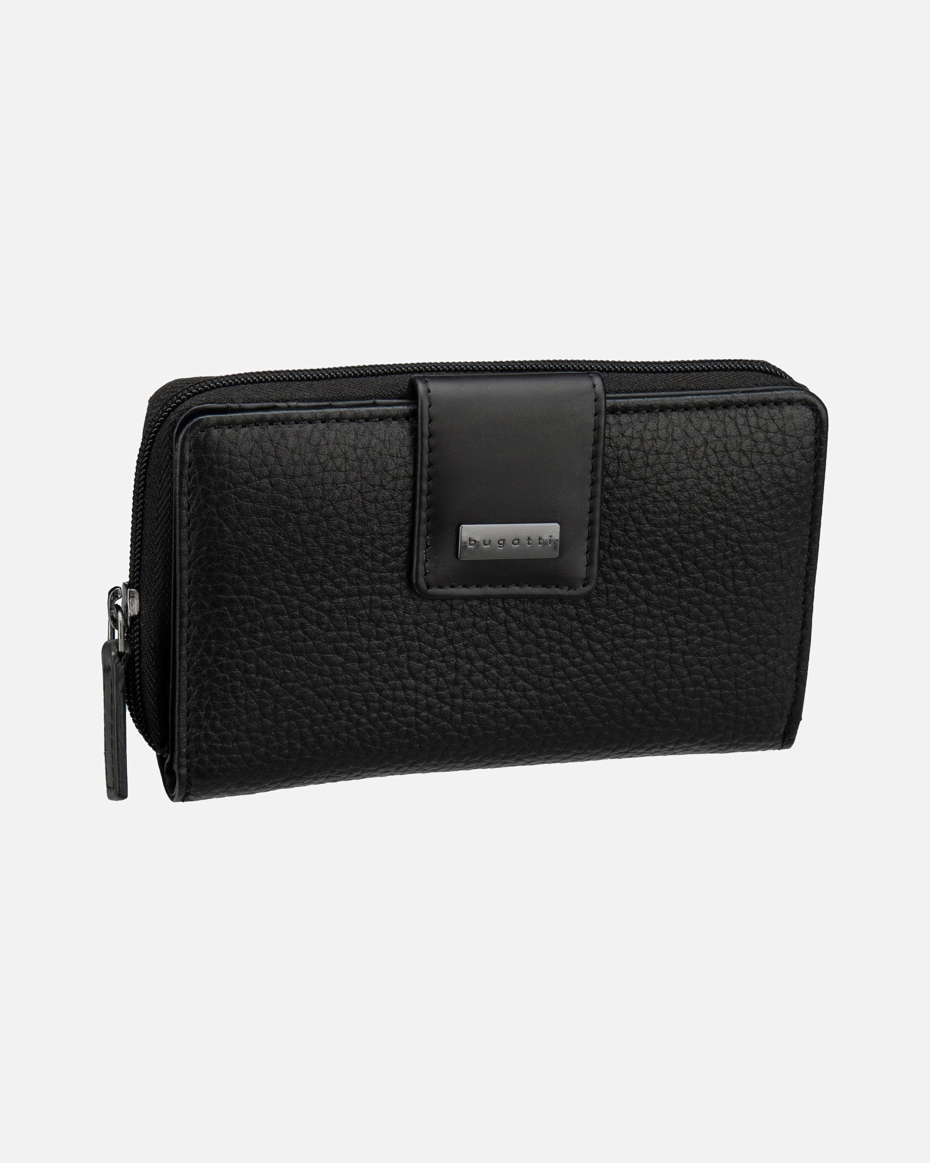 Portemonnaie für Weiblich Bugatti Geldbörse Sina Ladies Zip I Schwarz