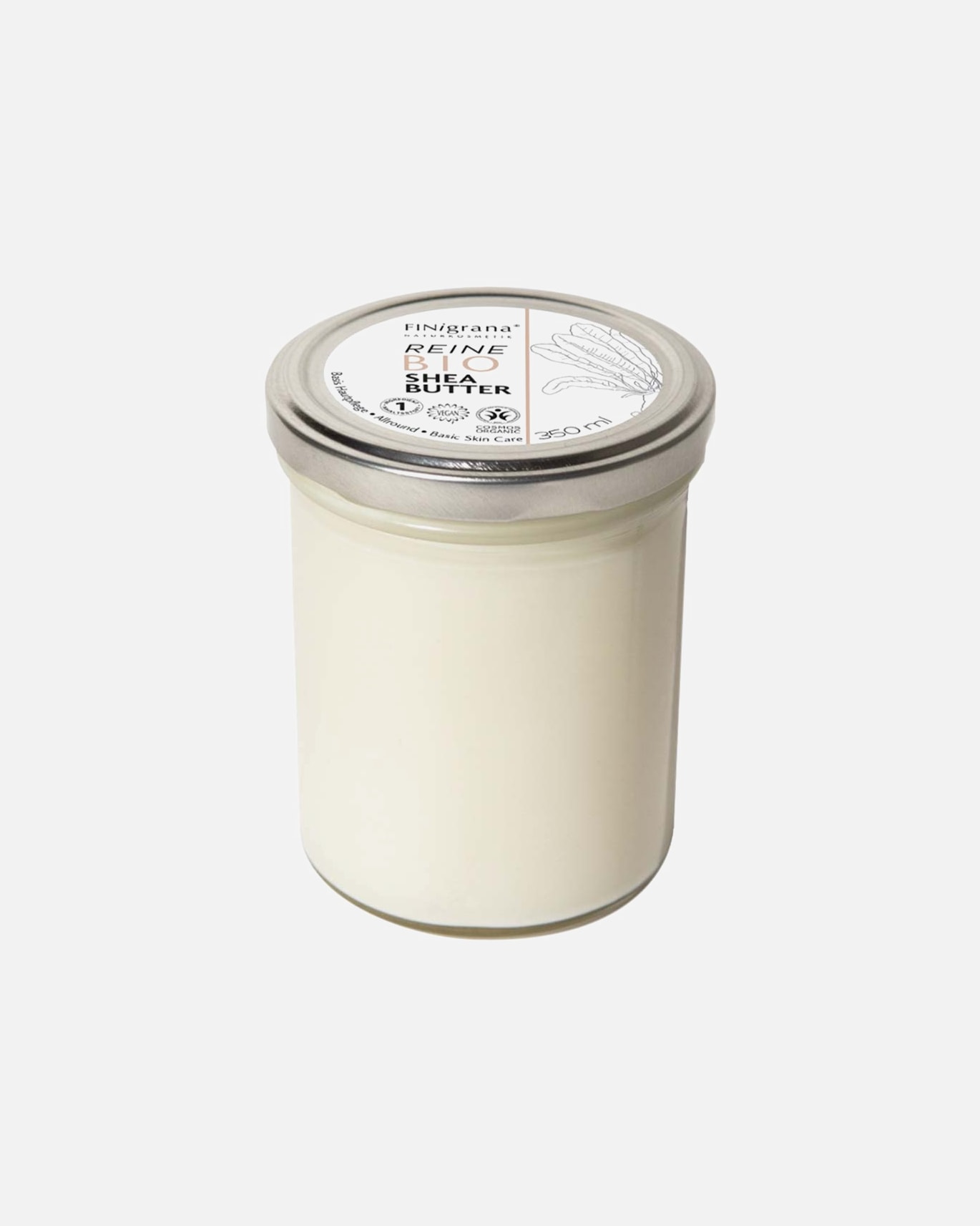 Körpercreme für Unisex Finigrana Reine Bio Shea Butter 350 ml