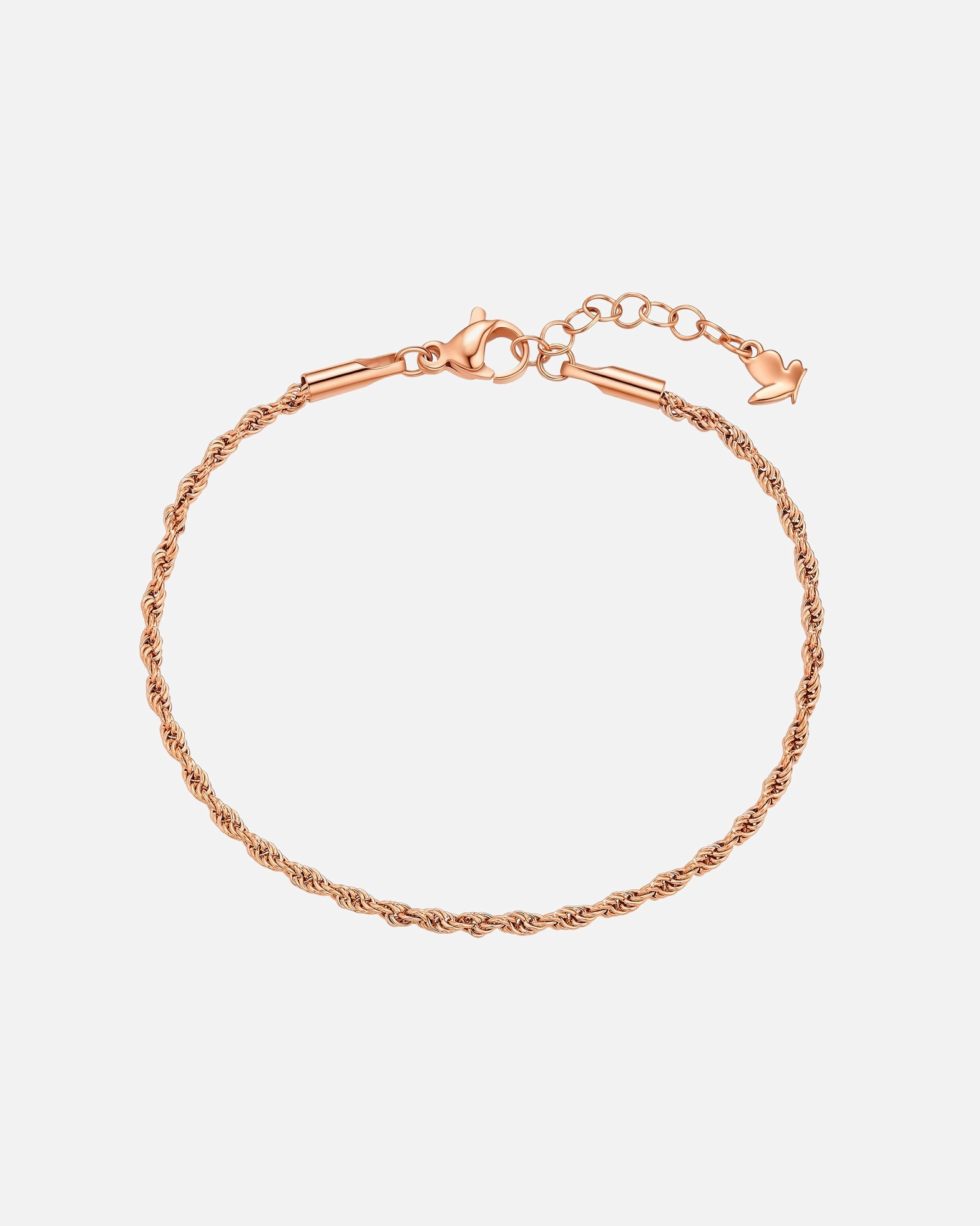 Armband für Weiblich Armband aus Edelstahl in Roségold 17,0 cm Basislänge + 3,0 cm Verlängerung