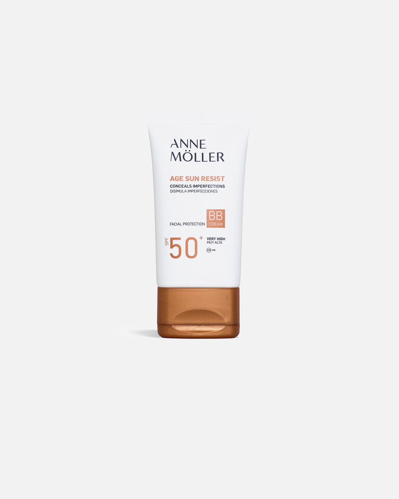 BB Cream für Unisex Anne Möller AGE SUN RESIST kaschiert Unreinheiten BB-Creme LSF 50+ 50 ml