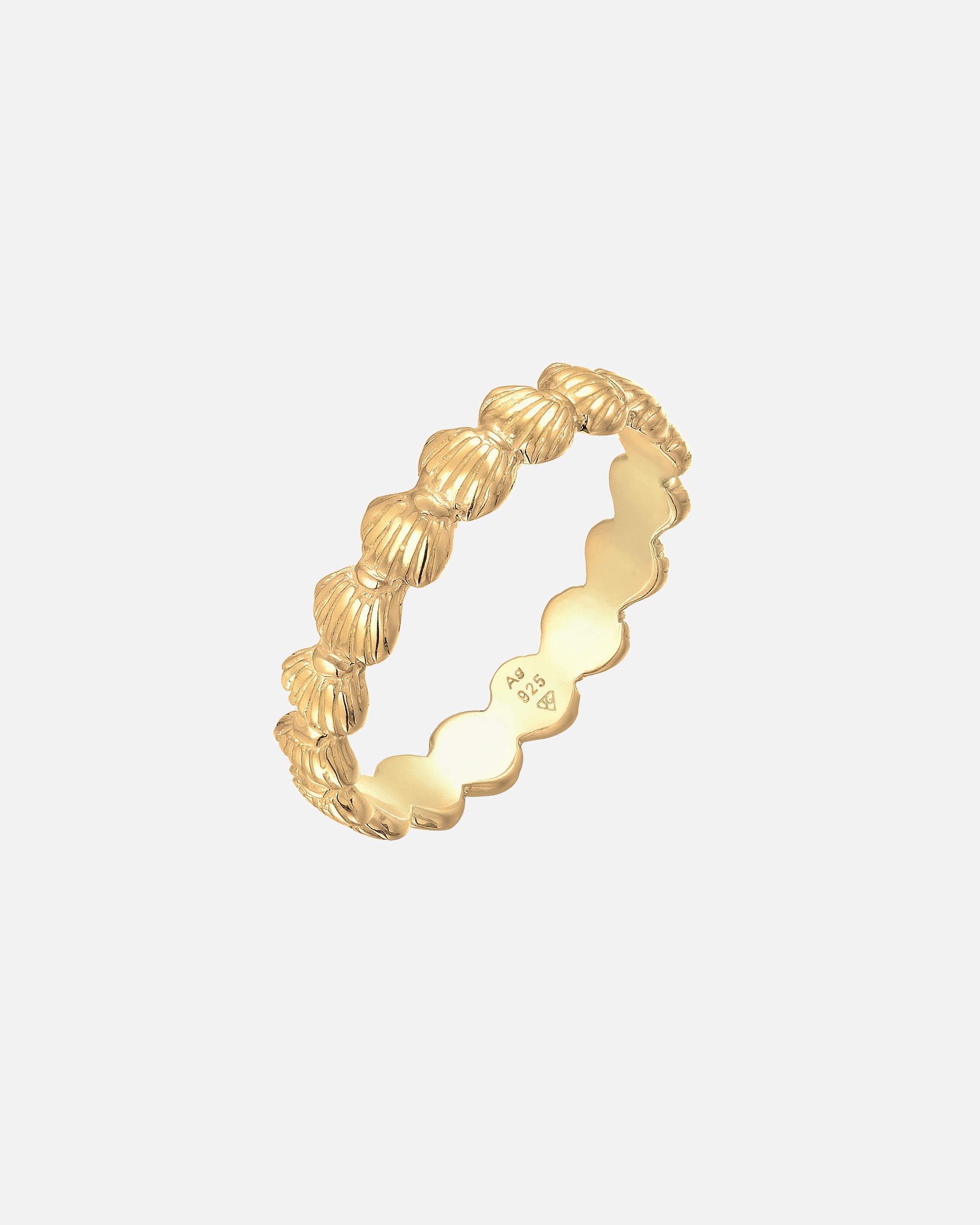 Ring für Weiblich Elli Bandring Muscheln Maritim Beach Look 925 Silber 58