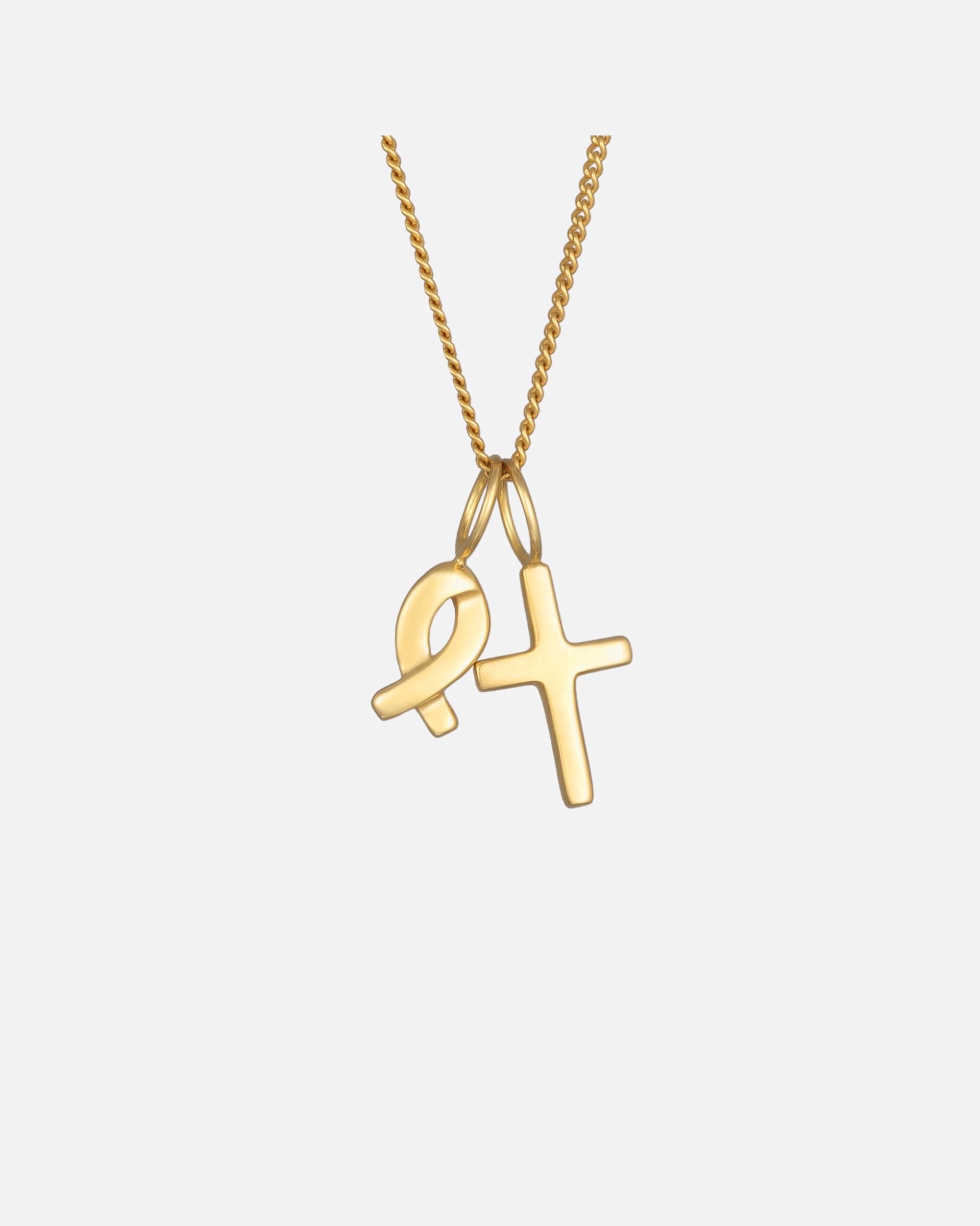 Halskette für Weiblich Elli PREMIUM Kreuz Fisch Symbol Religion Kommunion 375 Gelbgold 1 Stück