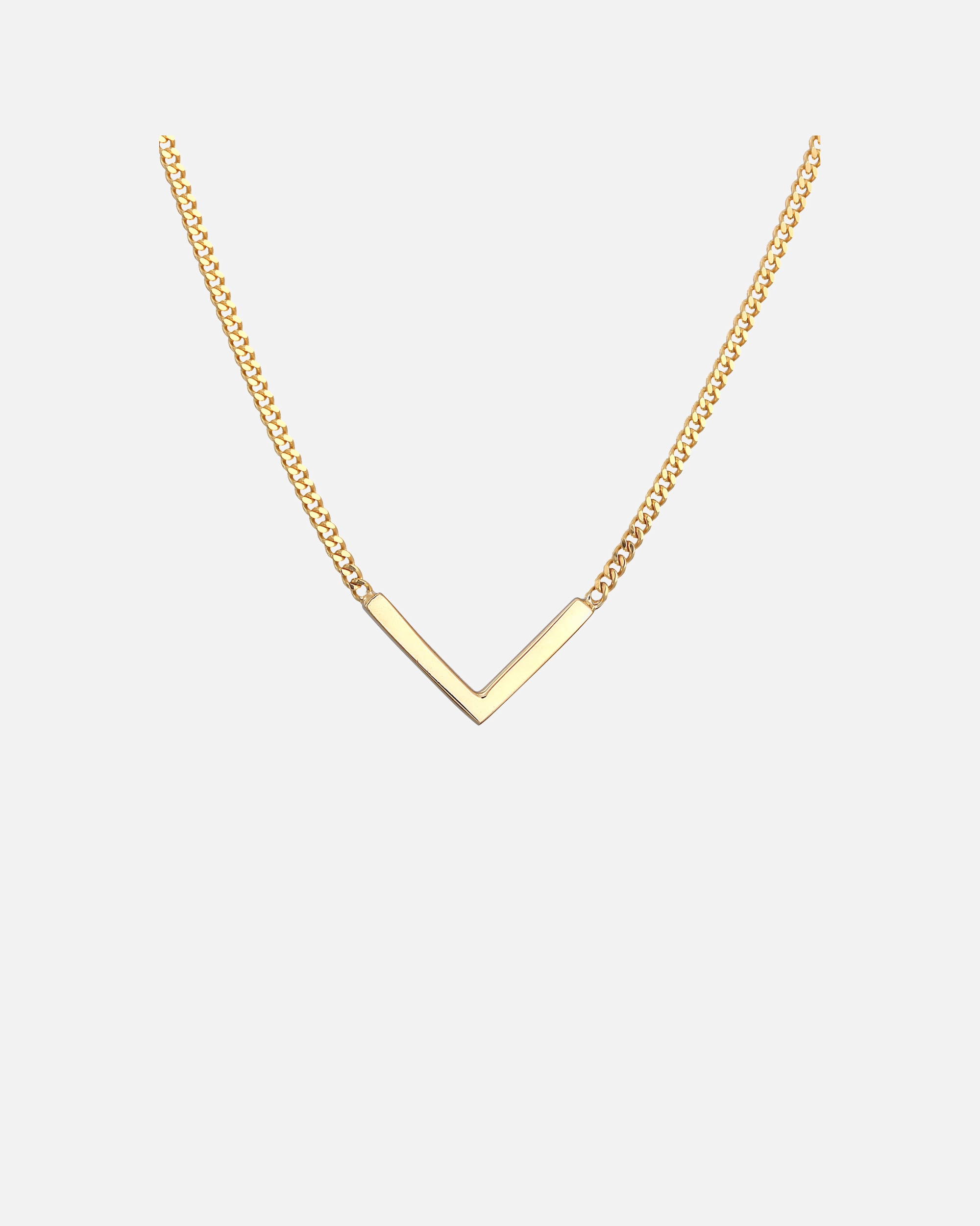 Halskette für Weiblich Elli PREMIUM V-Kette Geo Minimal 375 Gelbgold 1 Stück