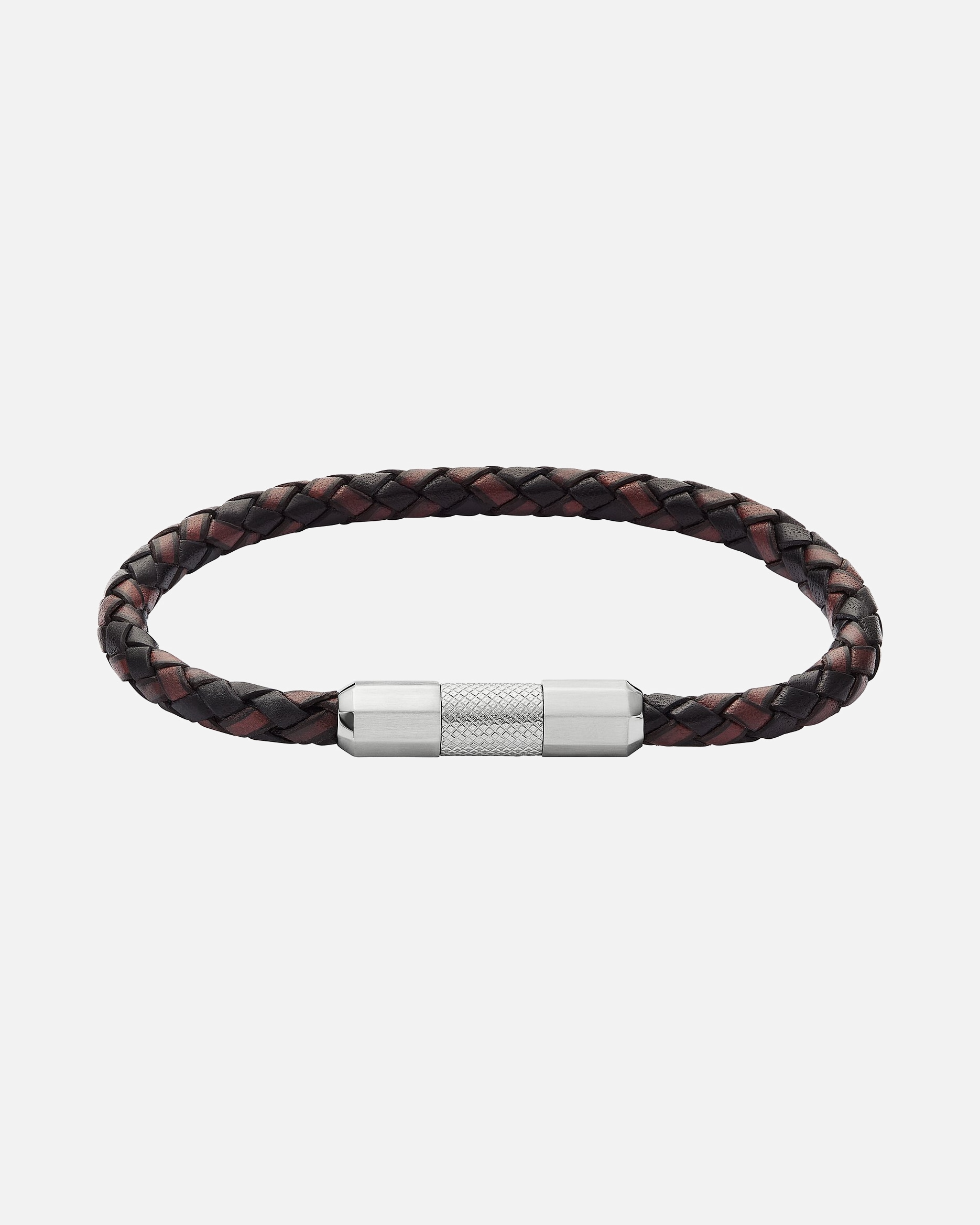 Armband für Männlich Fossil Armband Leder, Edelstahl One Size