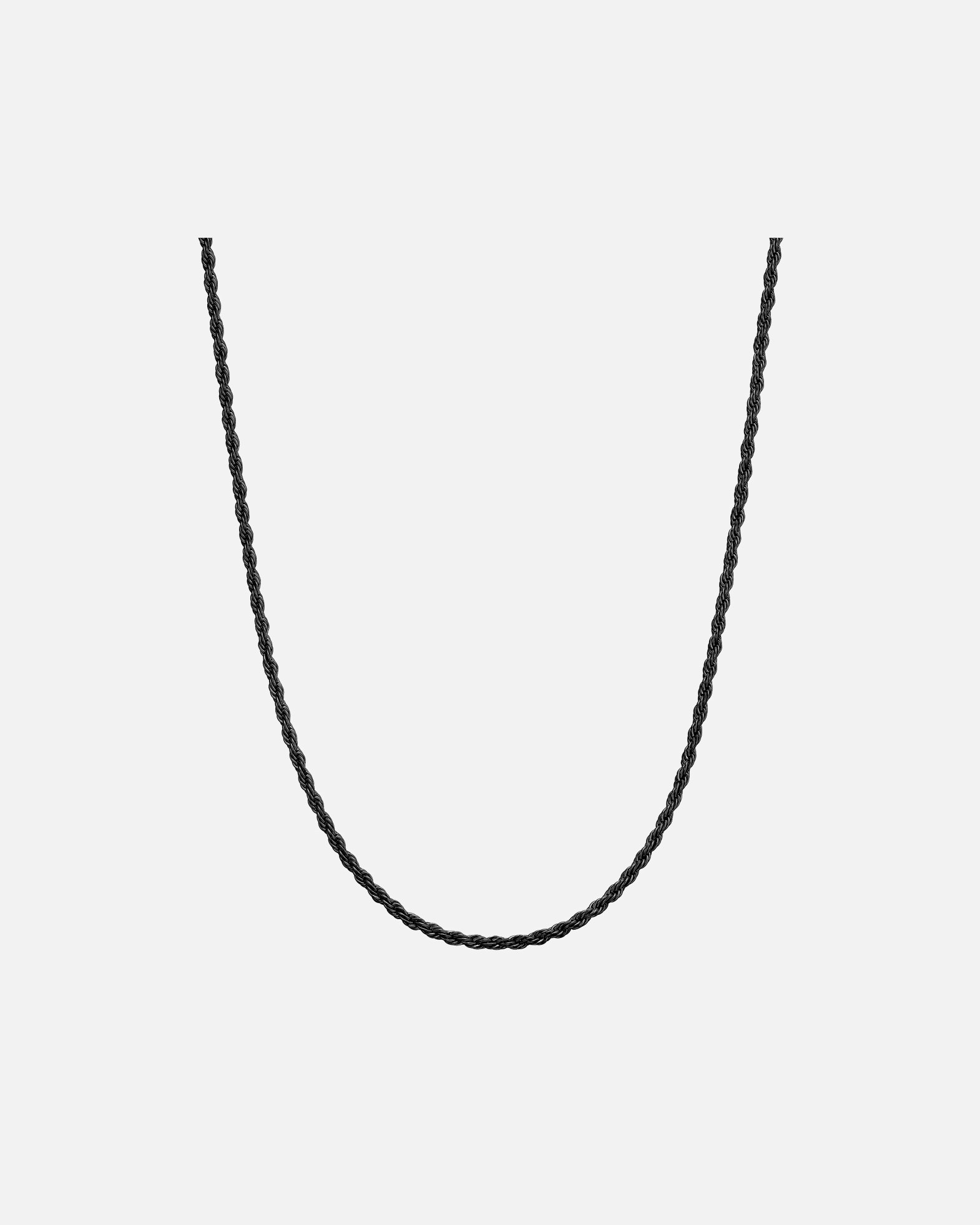 Halskette für Männlich True Rebels Halskette aus Edelstahl in schwarz 50 cm