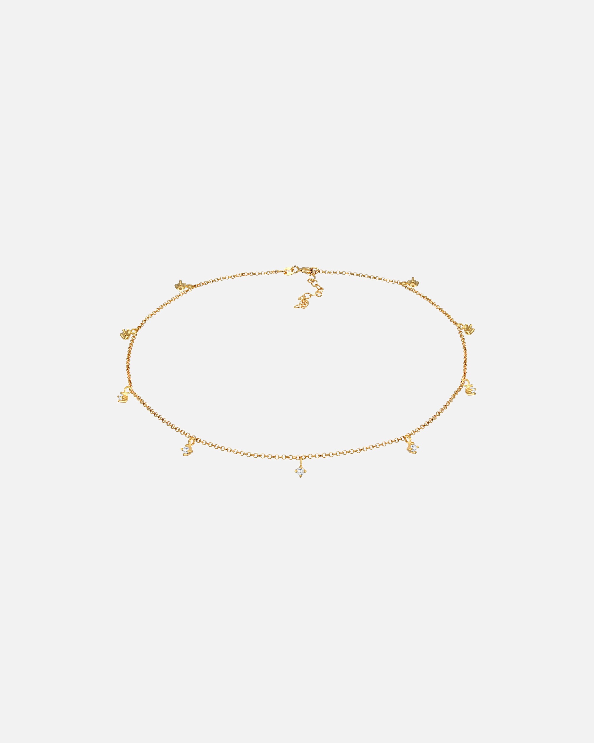 Halskette für Weiblich Elli Choker Solitär Zirkonia Funkelnd 925er Silber 1 Stück