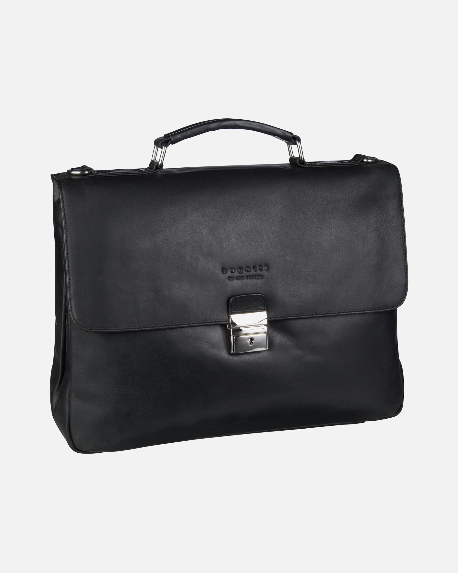 Laptoptasche für Männlich Bugatti Aktentasche Romano Medium Schwarz