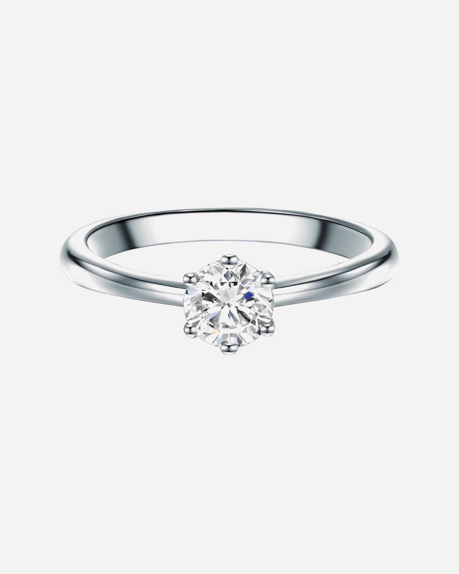 Ring für Weiblich Trilani Ring aus Sterling Silber in silber mit Zirkonia 59