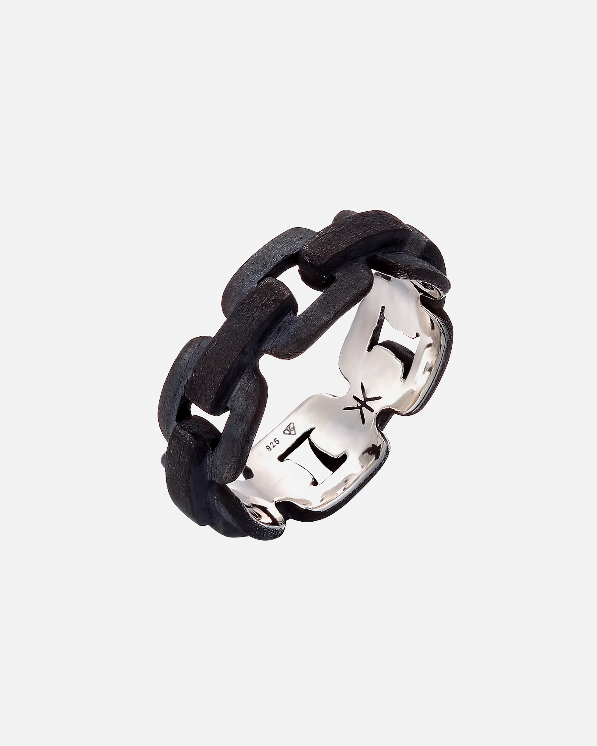 Ring für Männlich KUZZOI Herren Anker Kettenring Trend 925 Silber 54