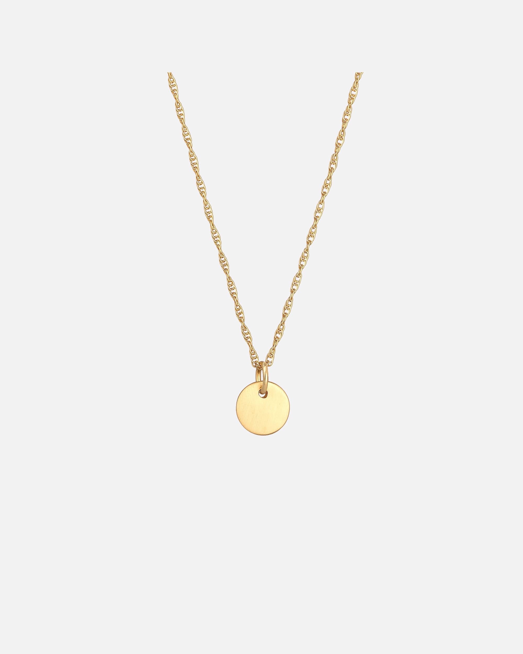 Halskette für Weiblich Elli Elli Halskette Plättchen Rund Gedrehte Kette 925 Silber 1 Stück