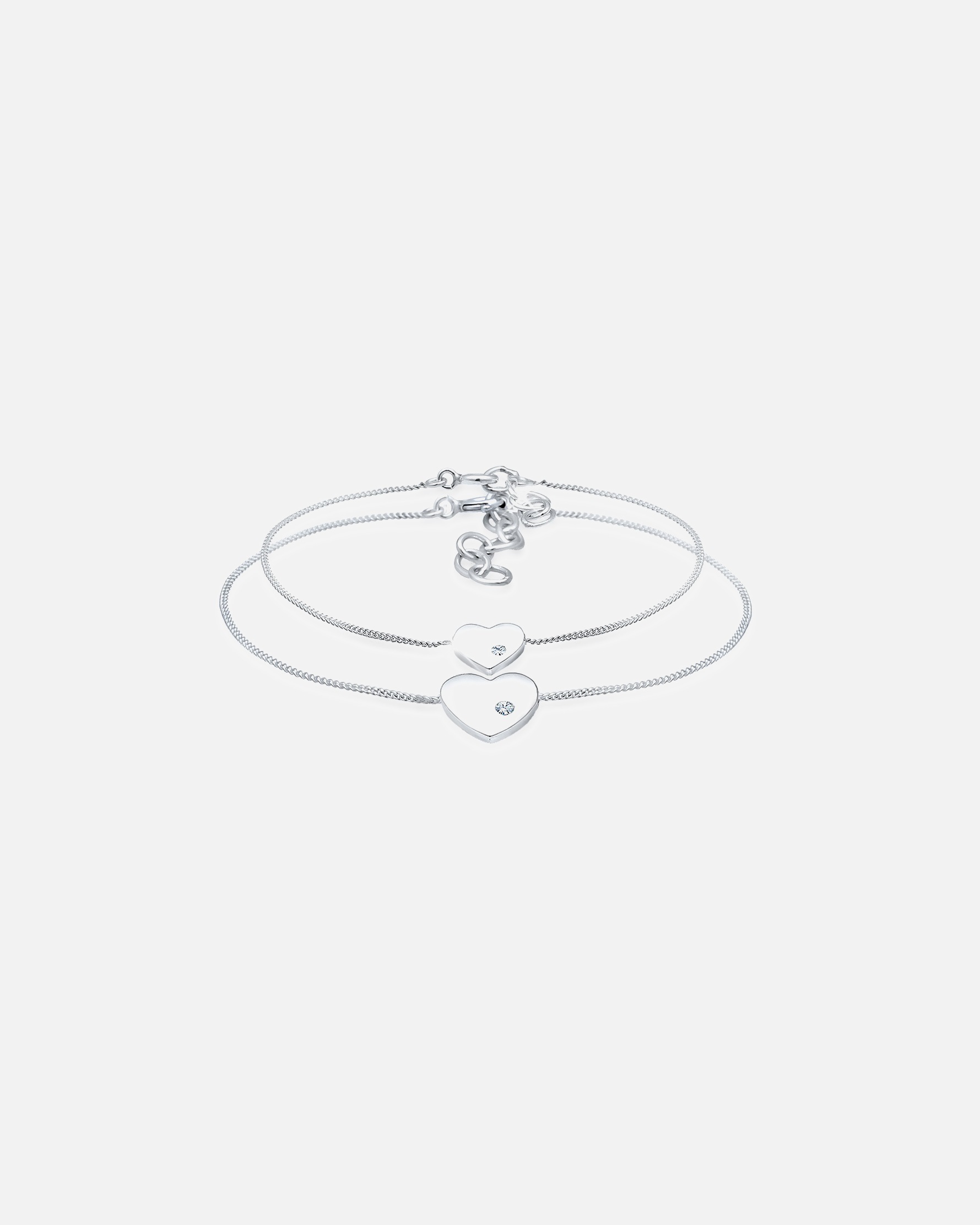 Armband für Weiblich Elli Herz Mutter Kind 925 Silber, mit Kristallen von Swarovski® 1 Stück
