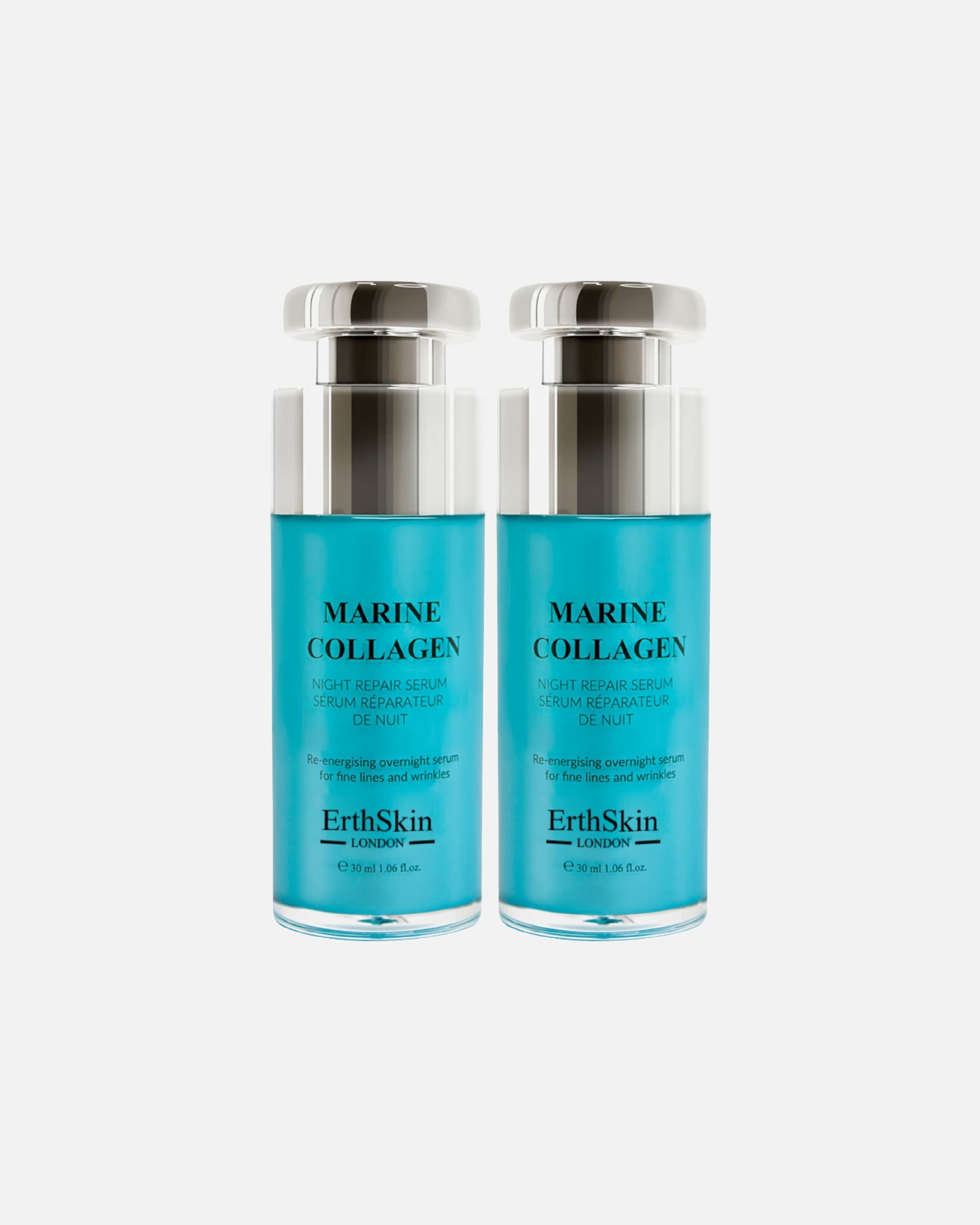 Kollagenserum für Weiblich ErthSkin London Marine Nachtserum Duo 1 Stück