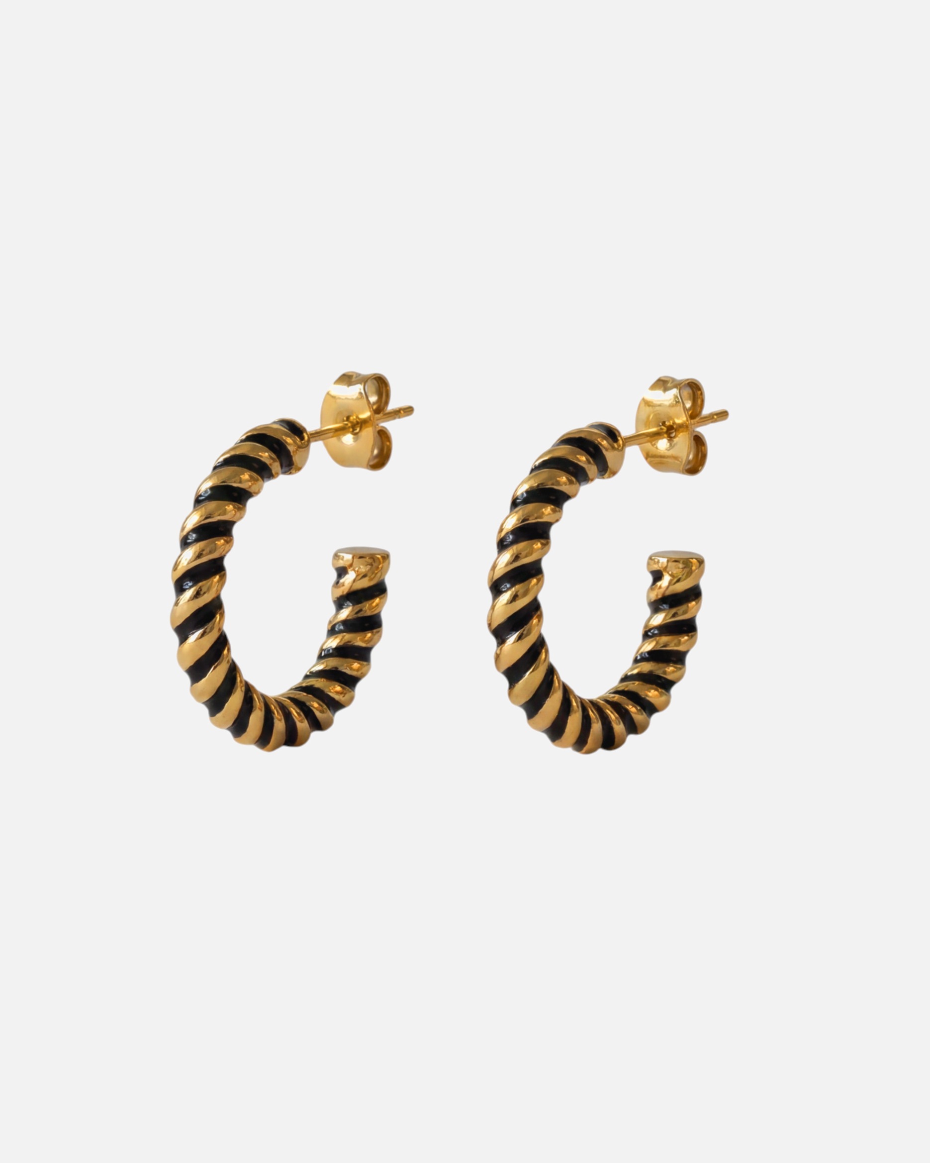Ohrringe für Unisex Purelei Twirl Ohrringe 100% Edelstahl Gold