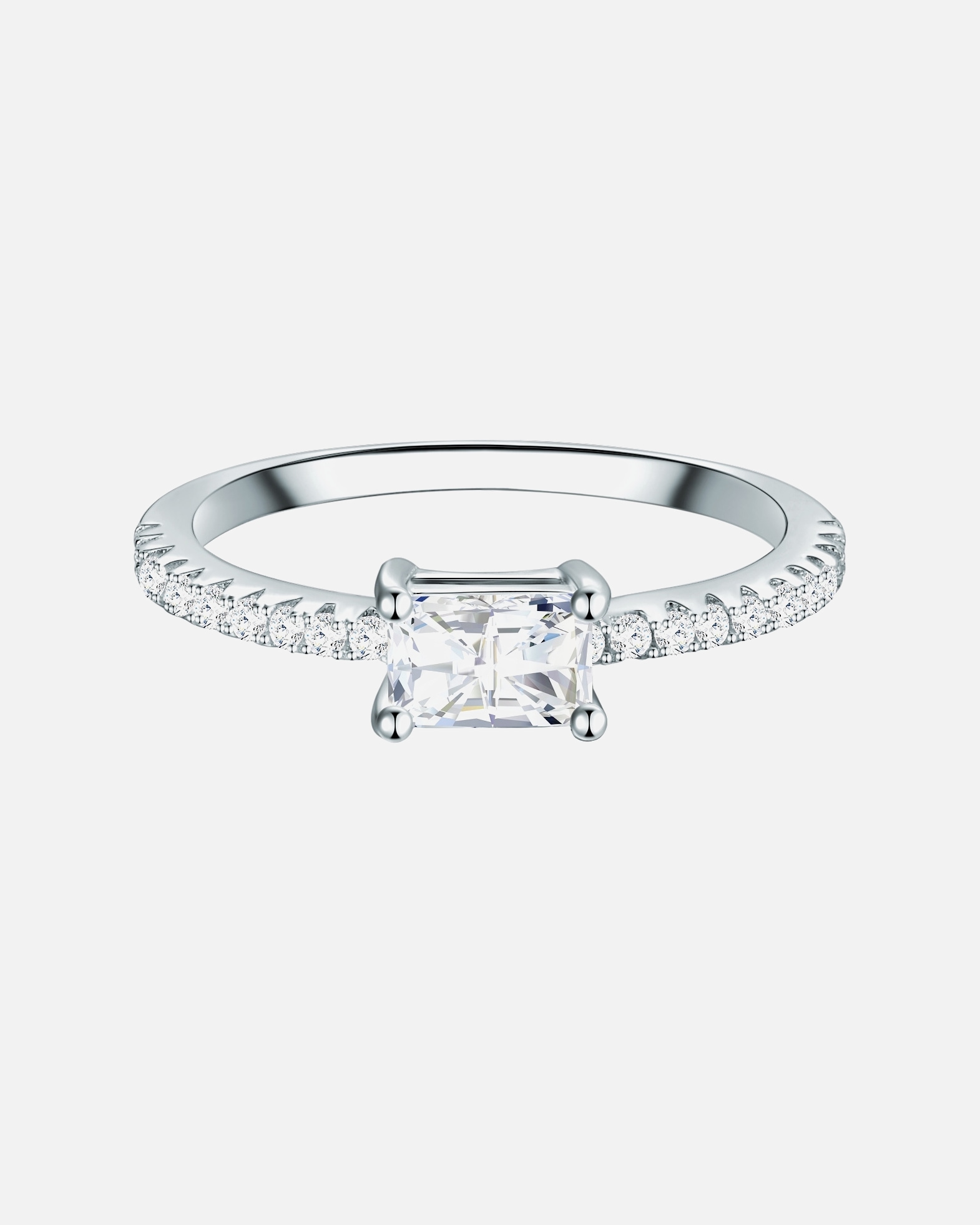 Ring für Weiblich Trilani Ring Sterling Silber Zirkonia in Silber 56