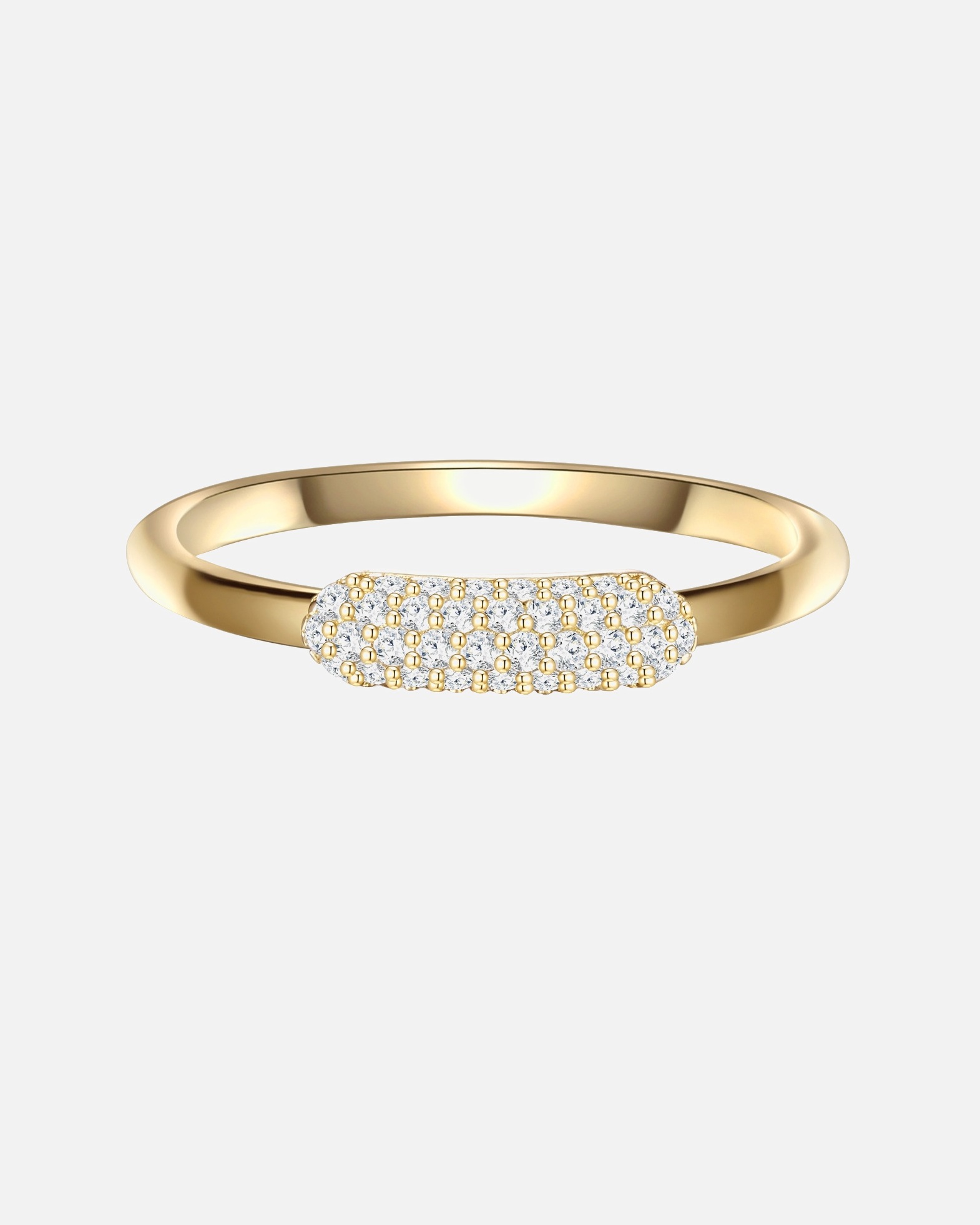 Ring für Weiblich Glanzstücke München Ring aus Sterling Silber in gelbgold mit Zirkonia 48