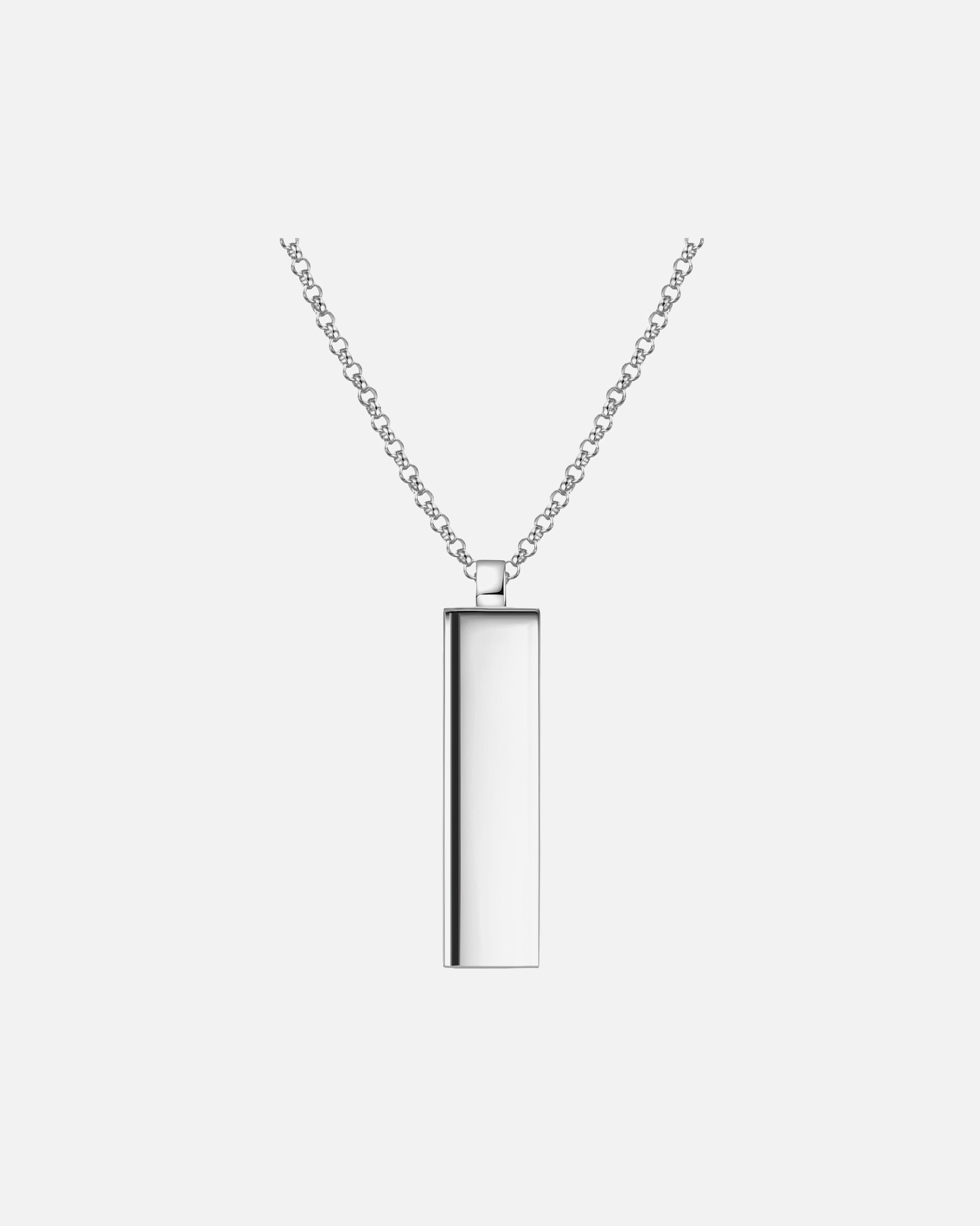 Halskette für Männlich Männerglanz Halskette aus Sterling Silber in Silber 1 Stück