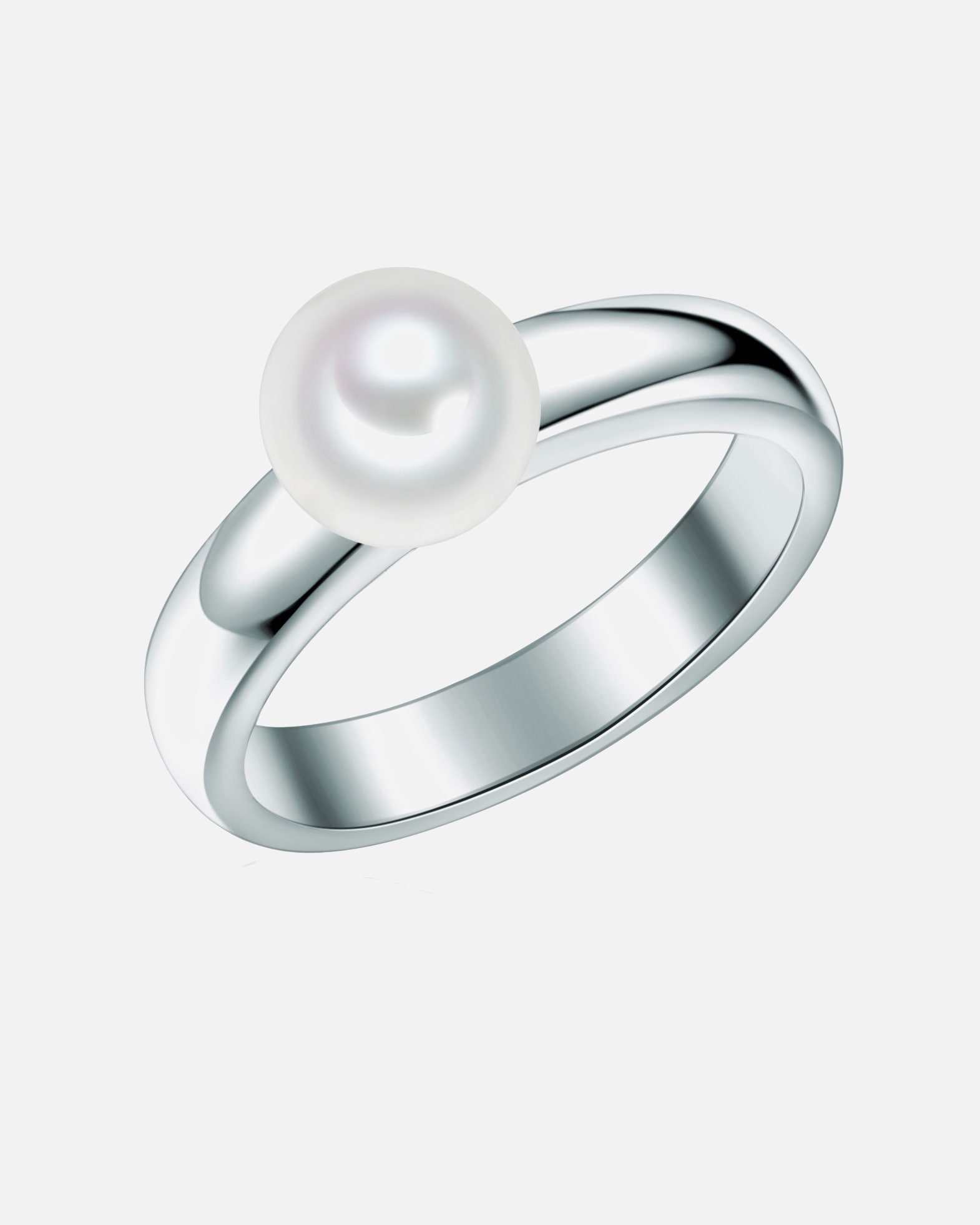 Ring für Weiblich Valero Pearls Ring Sterling Silber Süßwasser-Zuchtperle in Silber 50