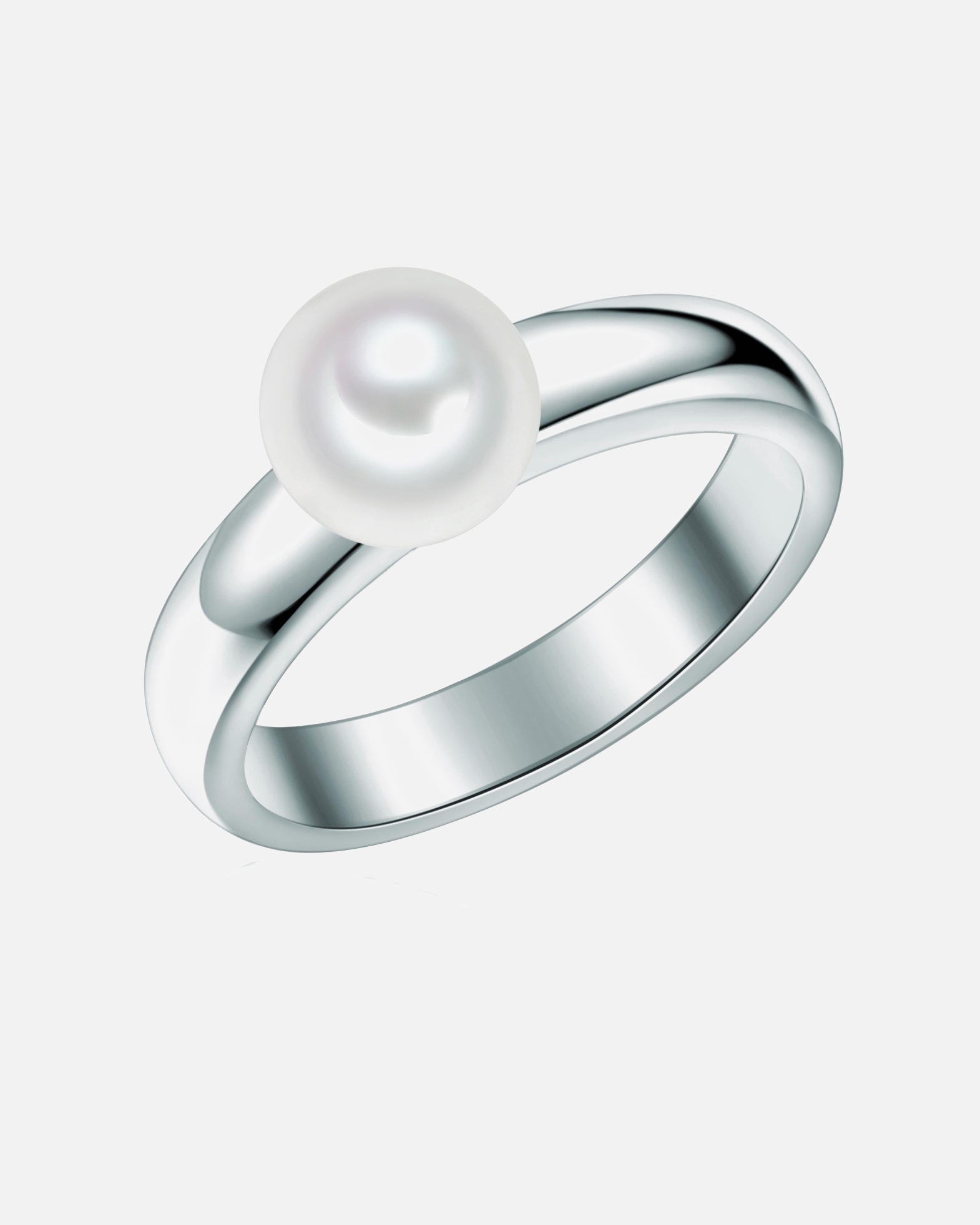Ring für Weiblich Valero Pearls Ring Sterling Silber Süßwasser-Zuchtperle in Silber 56