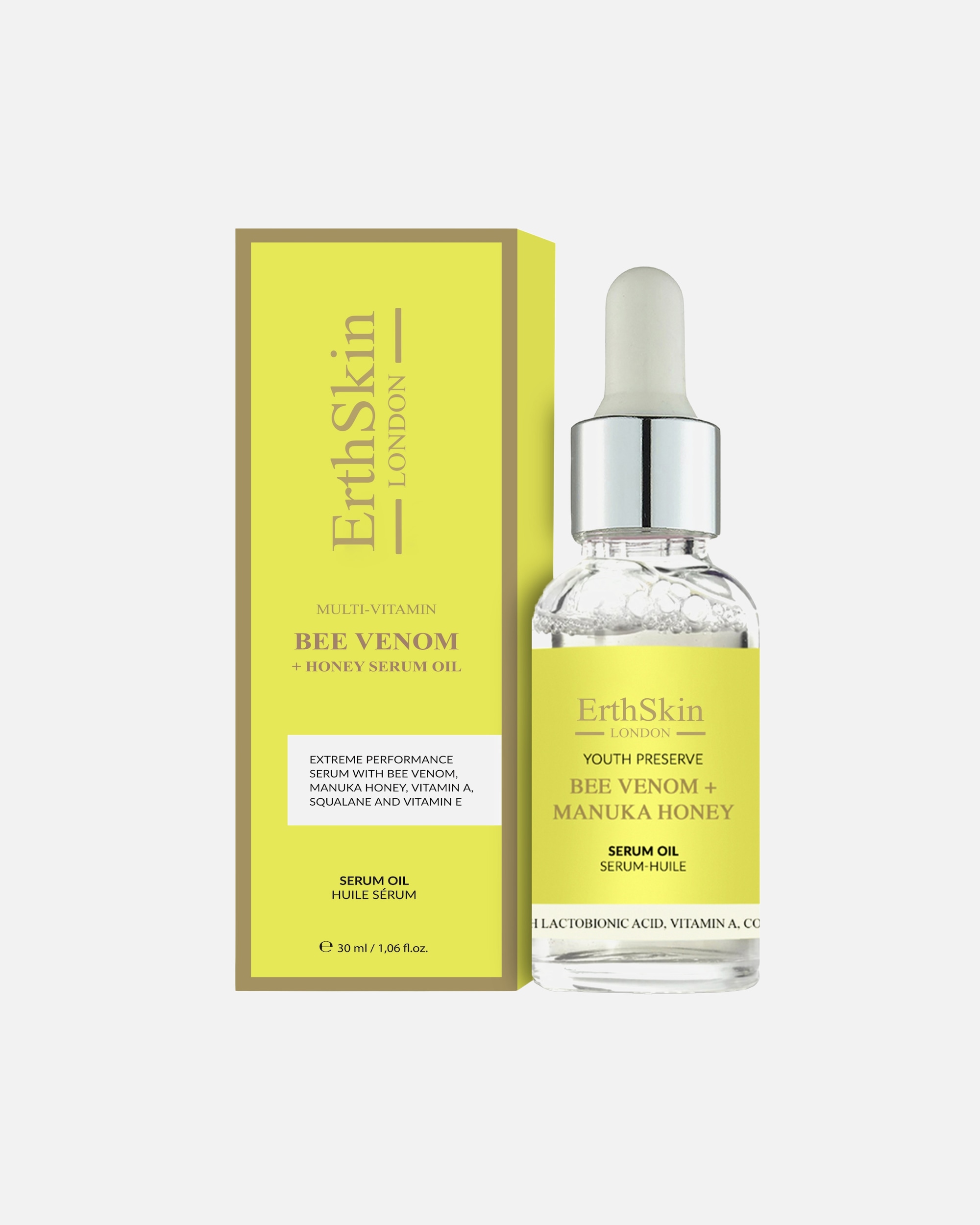 Gesichtsöl für Weiblich ErthSkin London Bienengift + Manuka-Honig-Serumöl 1 Stück