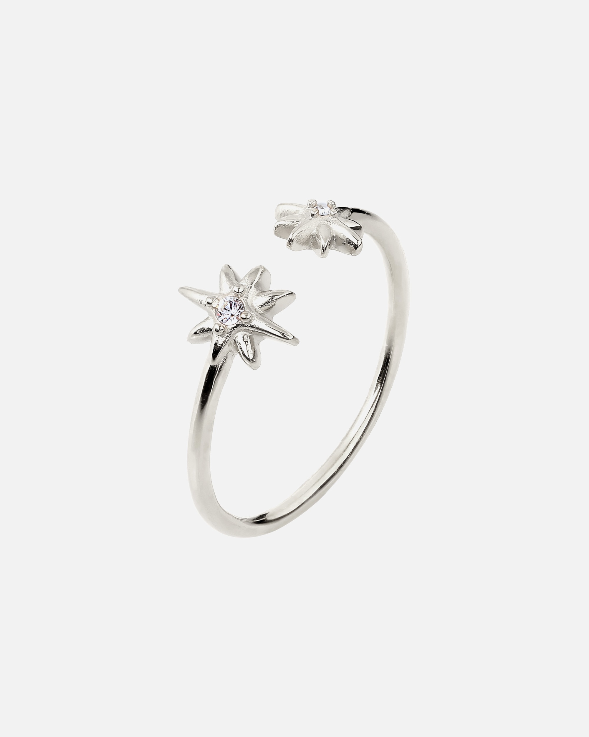 Ring für Weiblich Elli Stern Weiß 925 Sterling Silver, mit Kristallen von Swarovski® 56