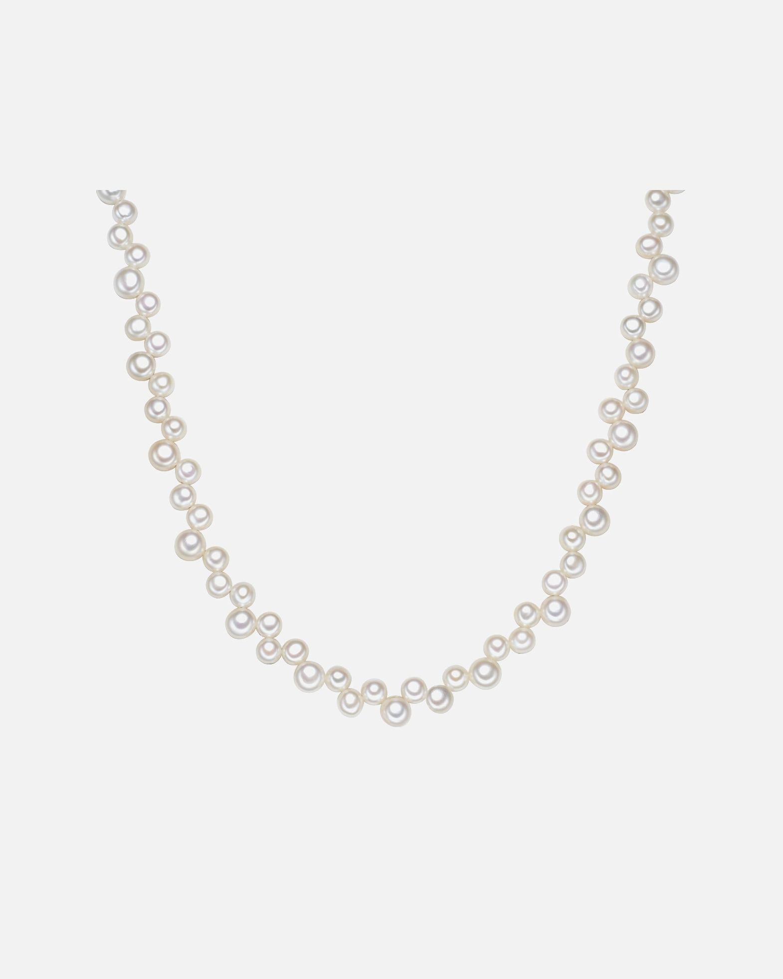 Halskette für Weiblich Valero Pearls Perlen-Kette aus Sterling Silber in silber mit Süßwasser-Zuchtperle 1 Stück