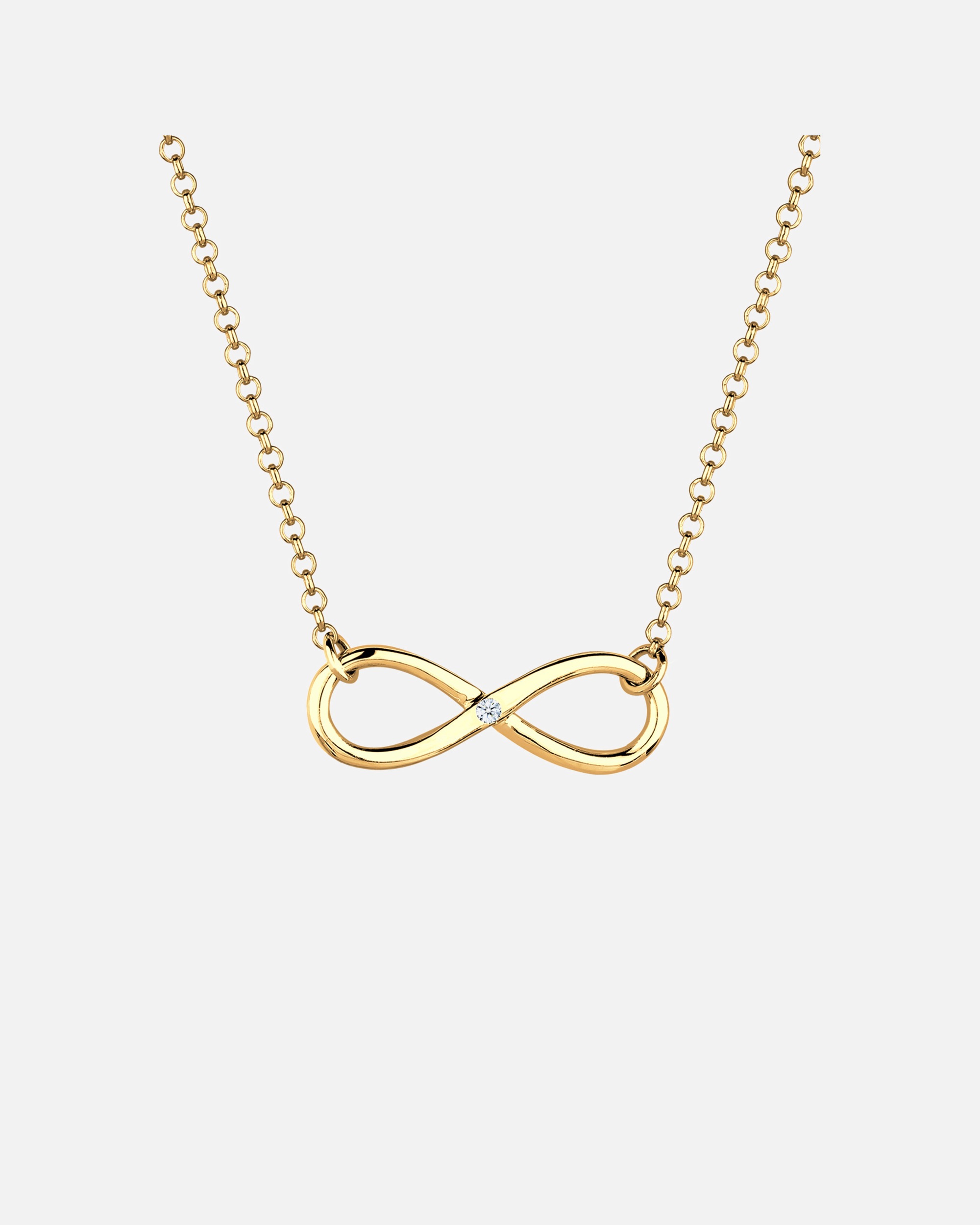 Halskette für Weiblich Elli DIAMONDS Infinity Pure Diamant (0.03 ct.) 925 Silber 1 Stück