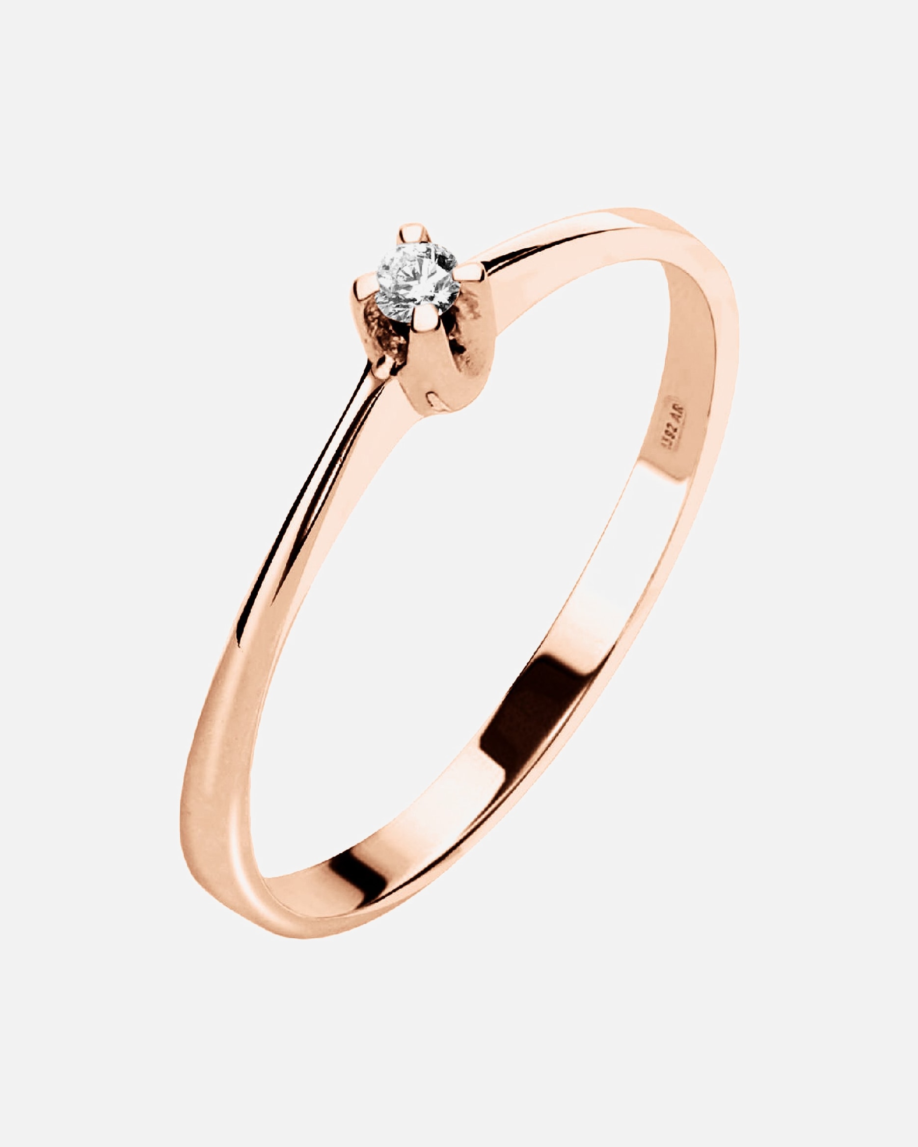 Ring für Weiblich CHRIST Damenring 375er Roségold 60