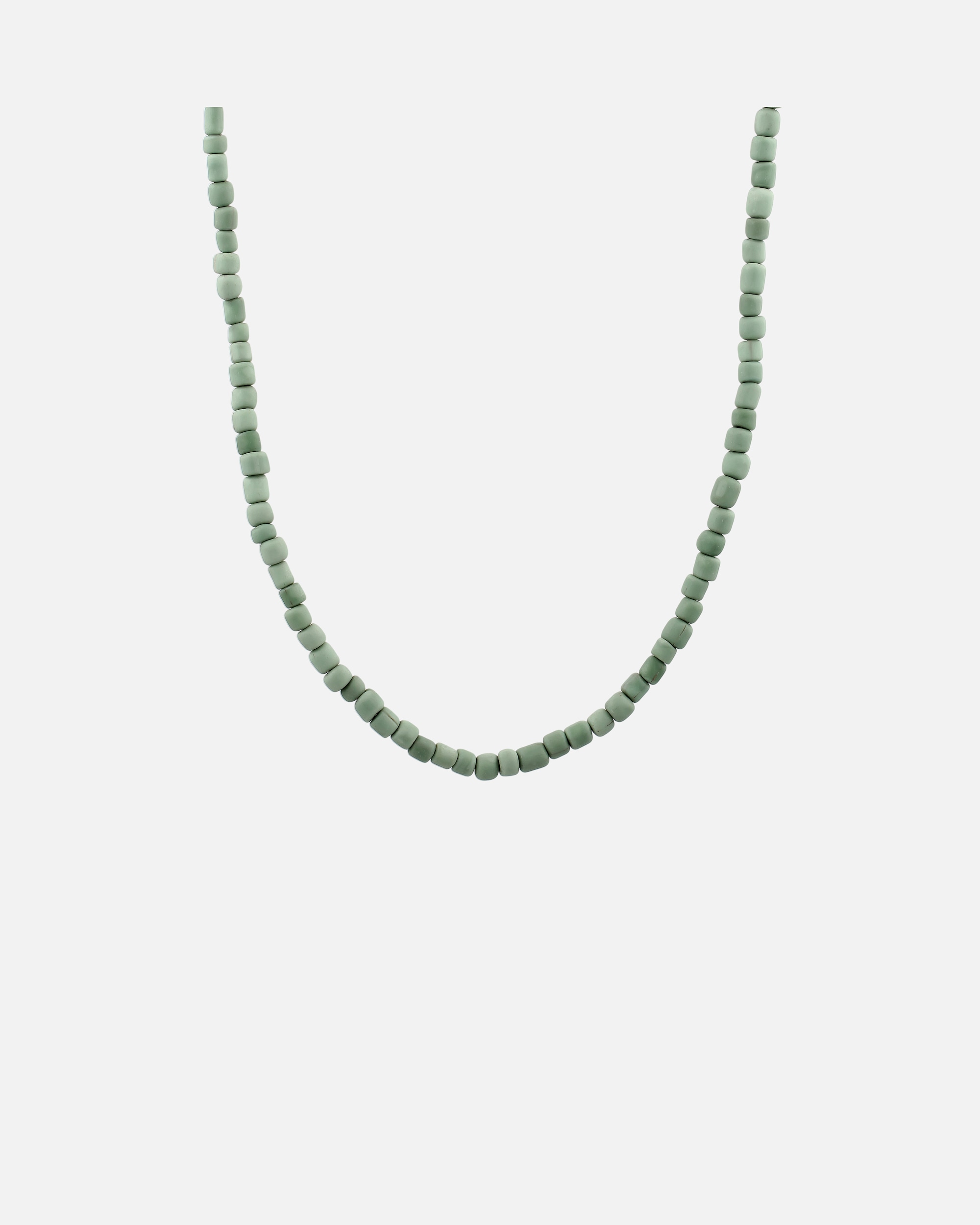 Halskette für Männlich KUZZOI Glas Beads Grün 925 Sterling Silber vergoldet 50