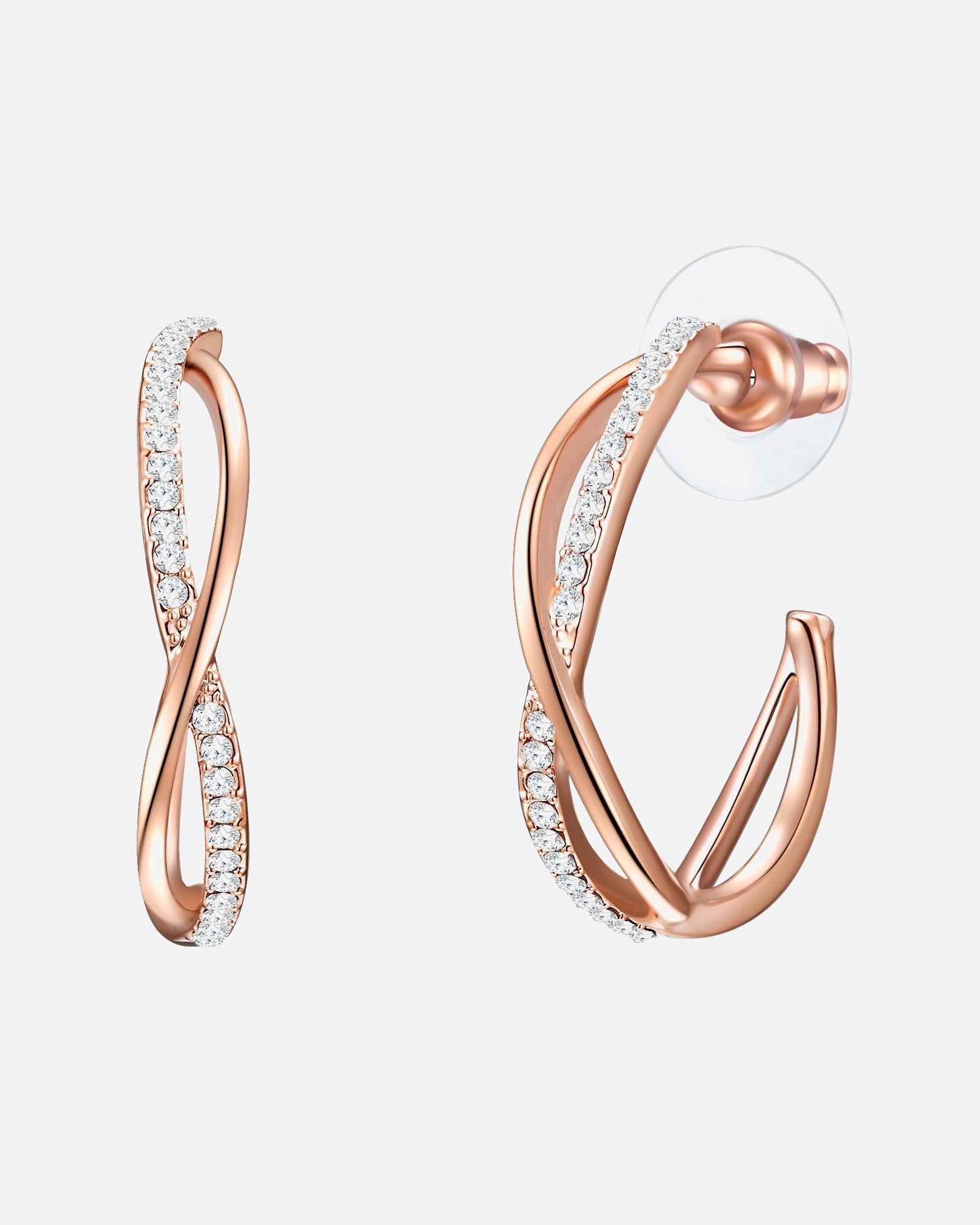 Creolen für Weiblich Lulu & Jane Creolen Metall-Legierung Glas in Gelbgold 1 Stück
