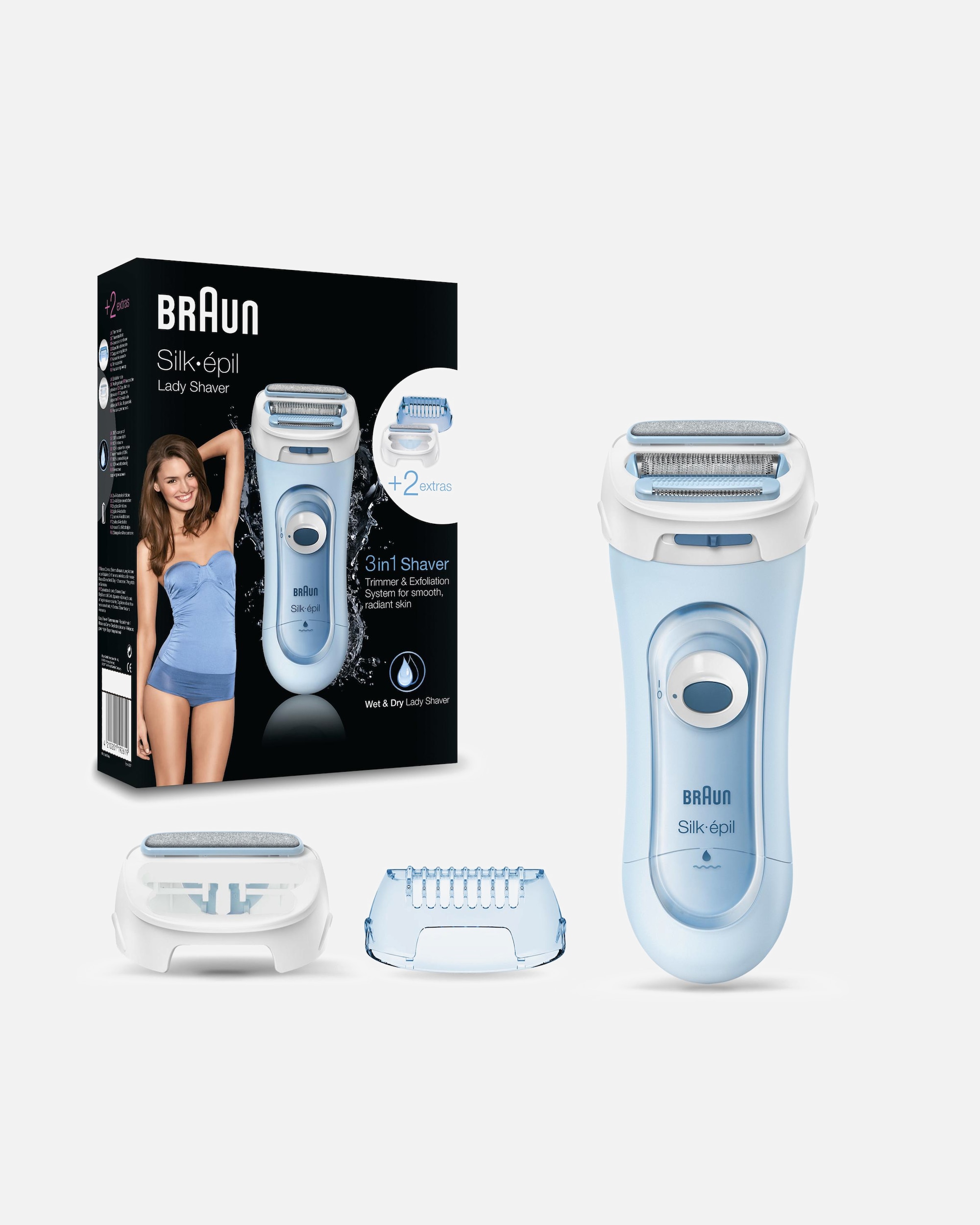 Elektrorasierer für Männlich Braun Damen Rasierer Silk-èpil Lady Shaver LS 5160 1 Stück