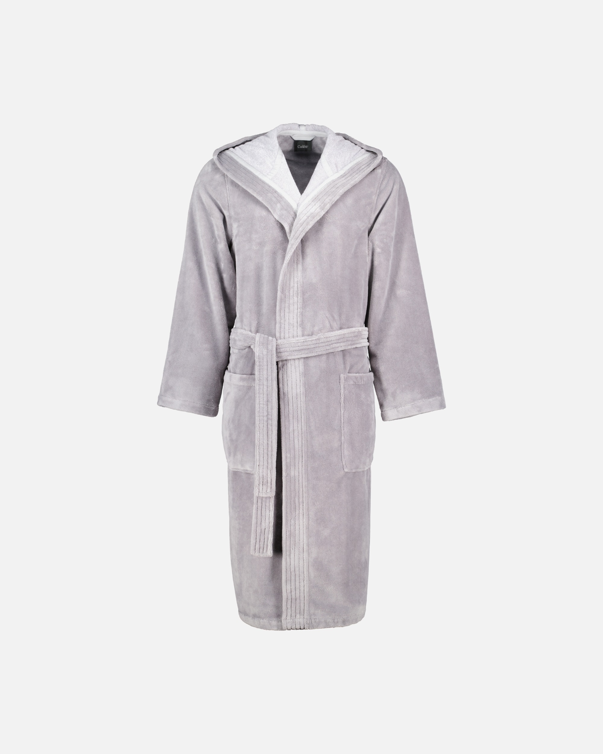 Bademantel für Männlich Cawö Bademäntel Herren Kapuze 801 graphit - 73 XL