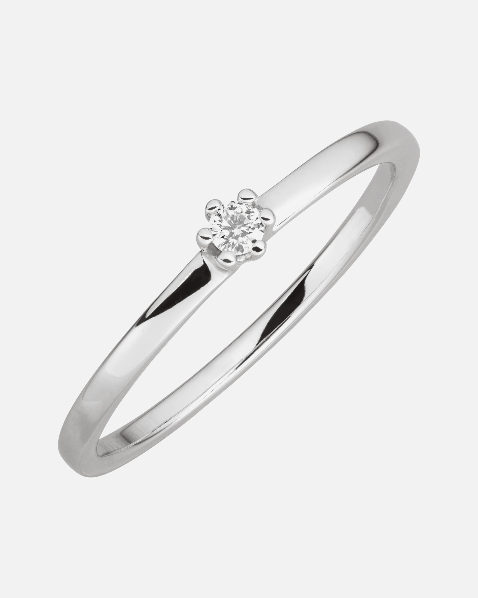 Ring für Weiblich Orolino Ring 585/- Gold Brillant weiß 0,05ct. 052 (16,6)