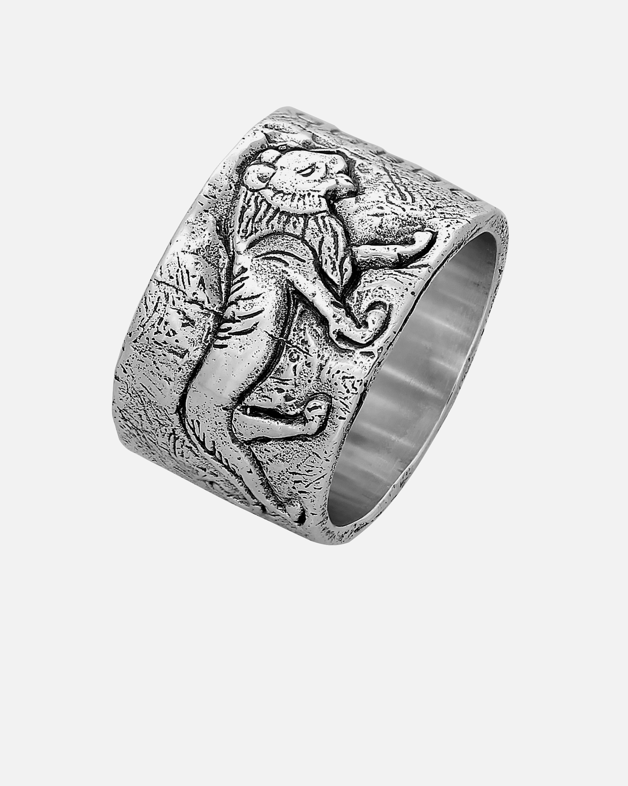 Ring für Männlich Haze & Glory Default Brand Line Bandring - Lions Eye 925 Silber 60