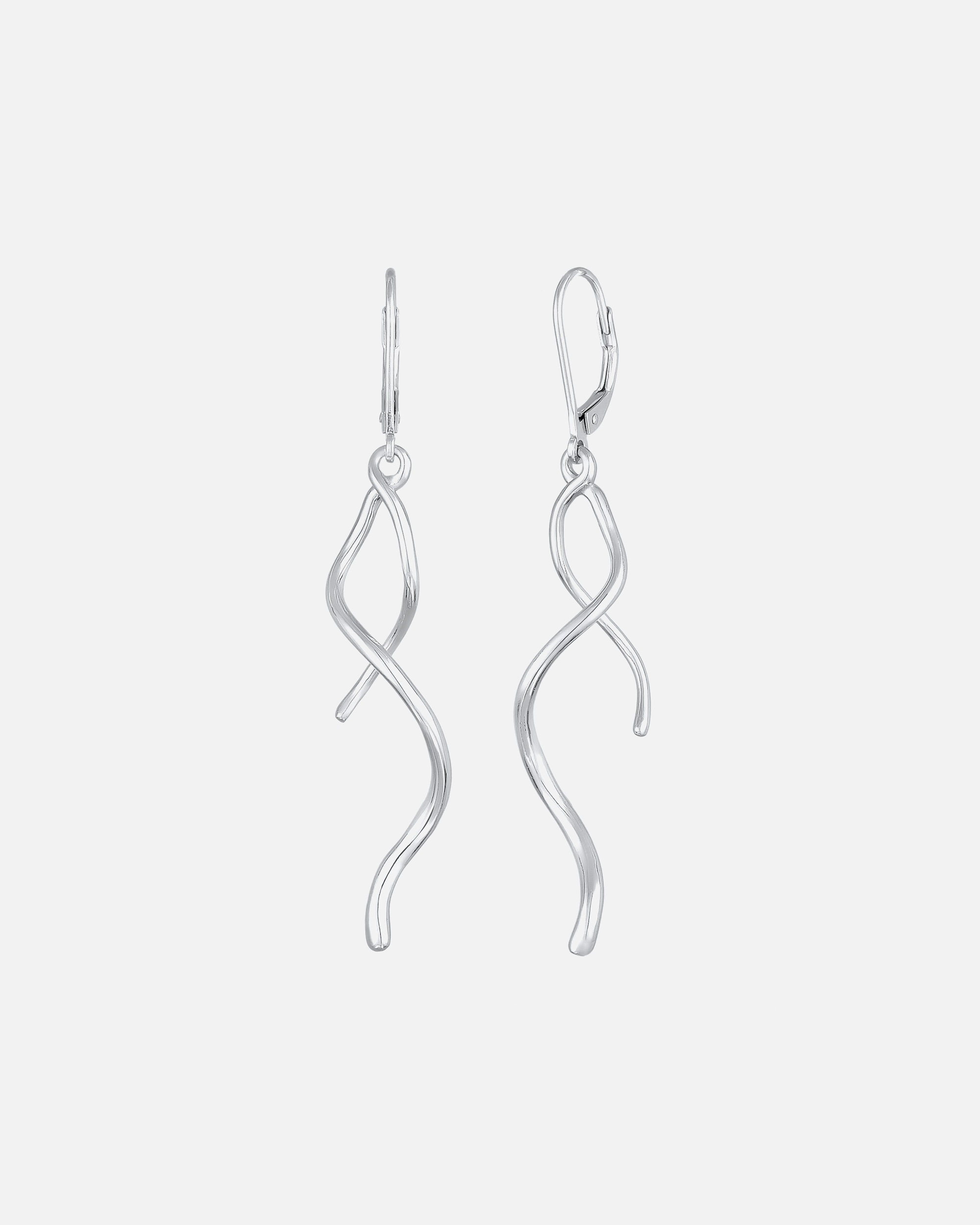 Ohrringe für Weiblich Elli Spirale Welle Quaste Ohrhänger 925 Silber 1 Stück