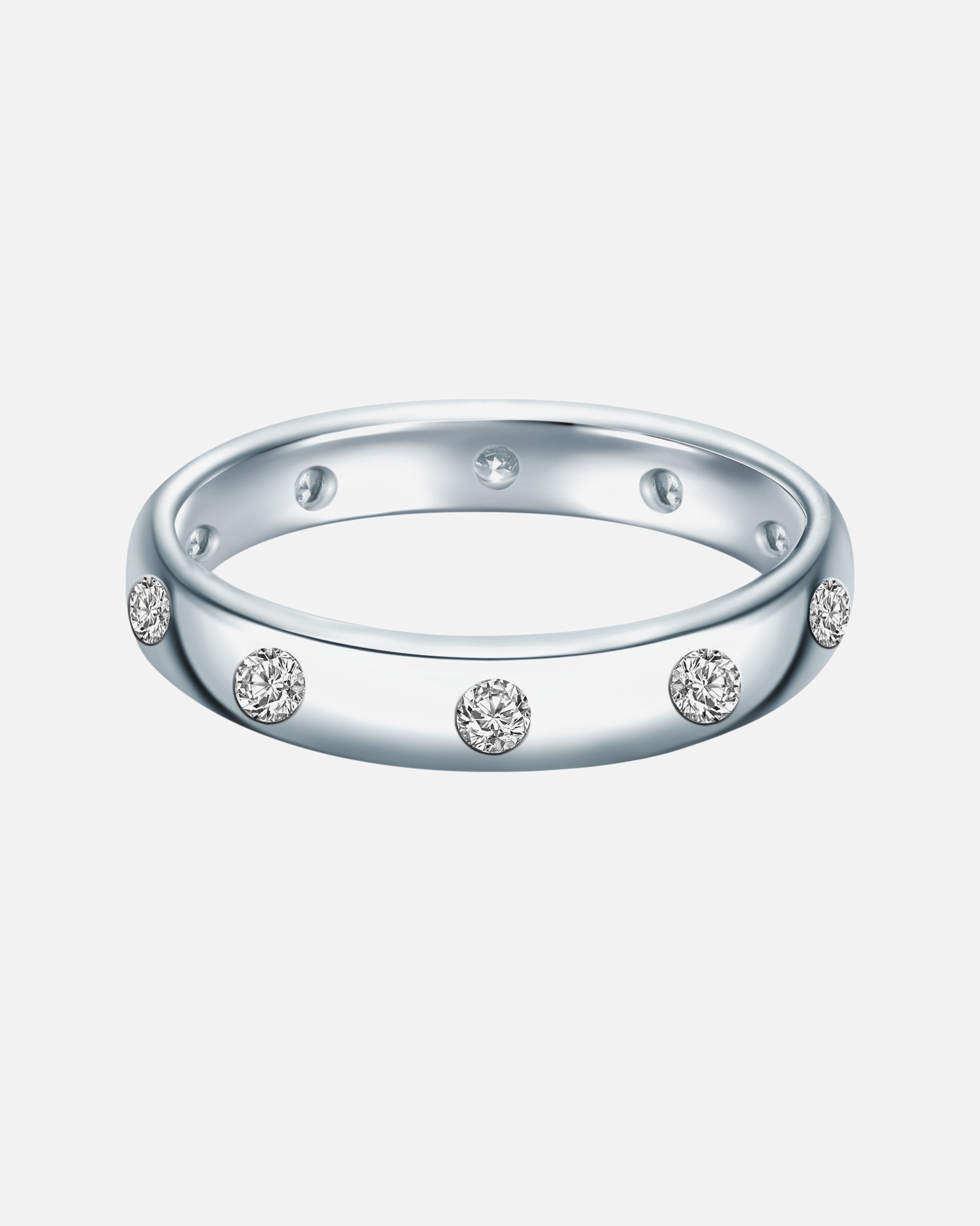 Ring für Weiblich Trilani Ring aus Sterling Silber in silber mit Zirkonia 50
