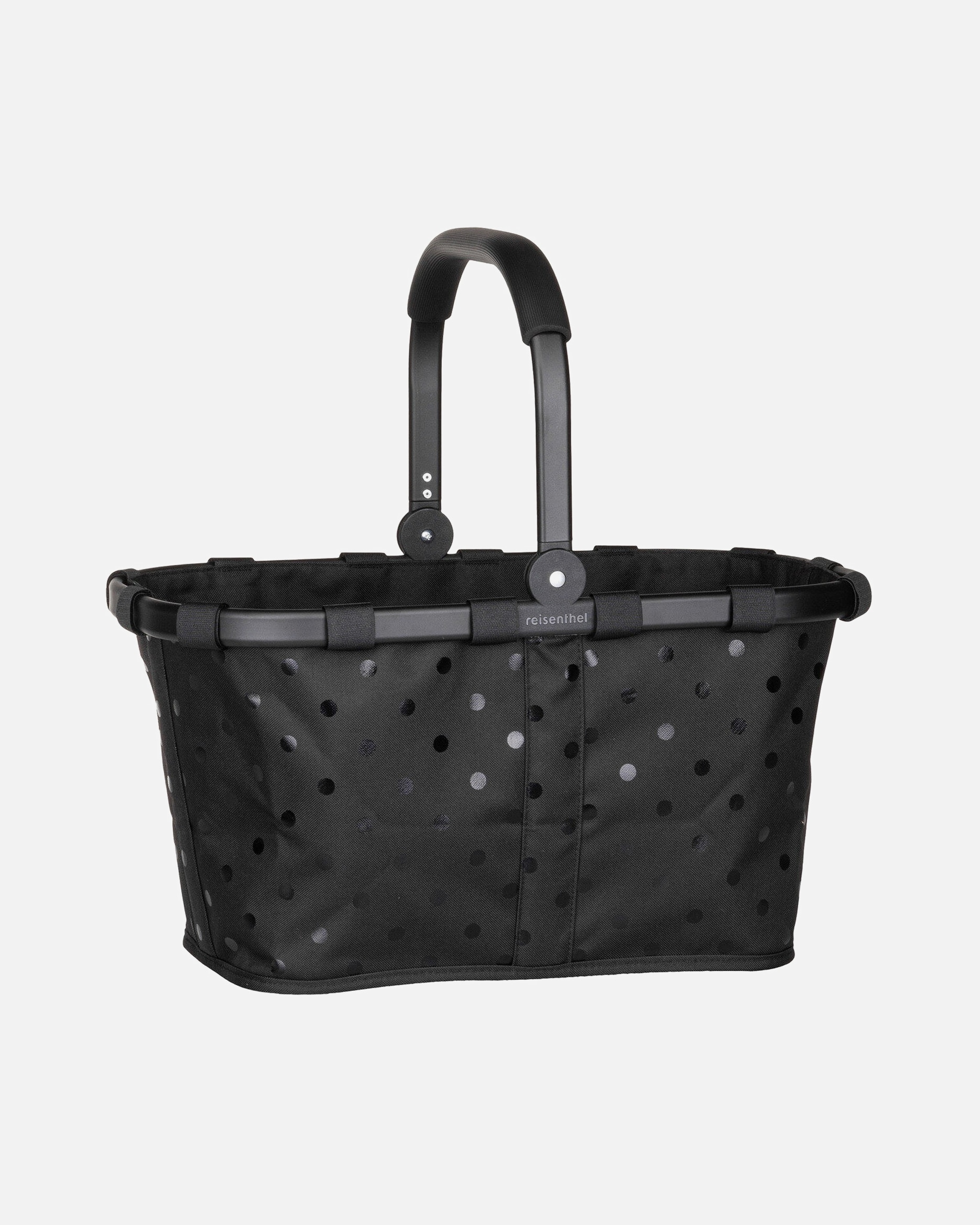 Shopper für Unisex Reisenthel Einkaufstasche carrybag frame Glossy Dots Black