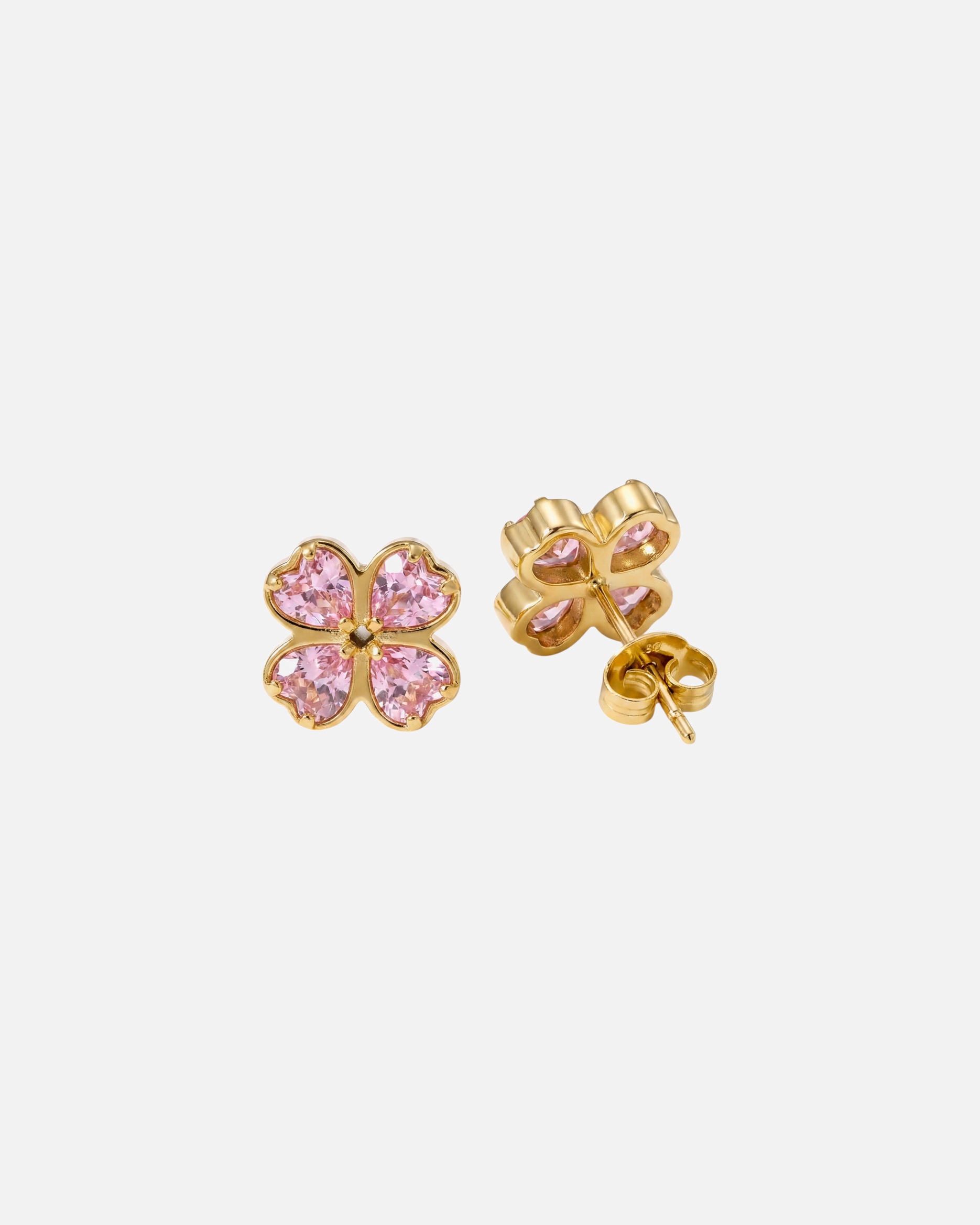 Ohrringe für Unisex Purelei Rosa Cuore Ohrringe 100% Edelstahl Gold