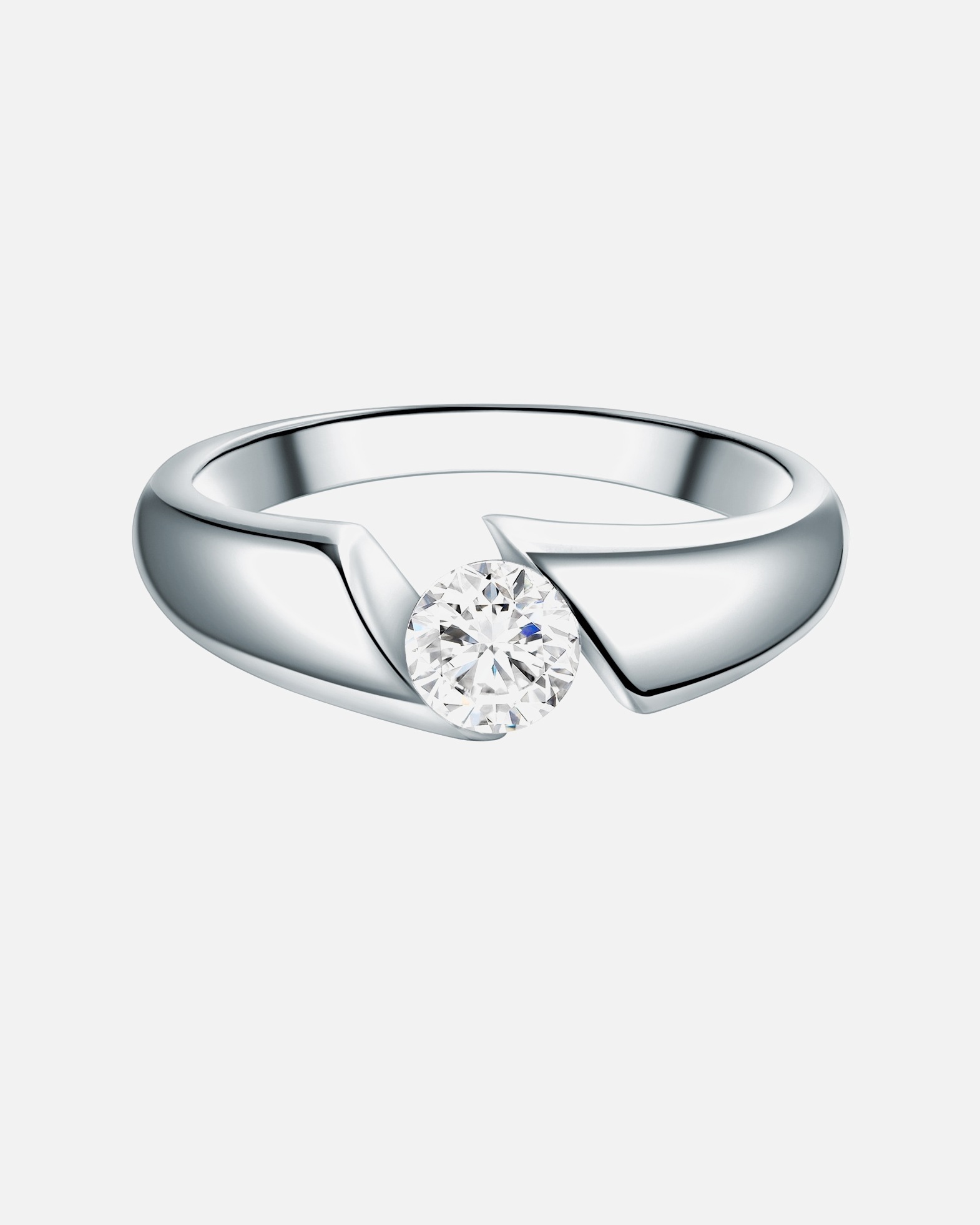 Ring für Weiblich Trilani Ring Sterling Silber Zirkonia in Silber 50