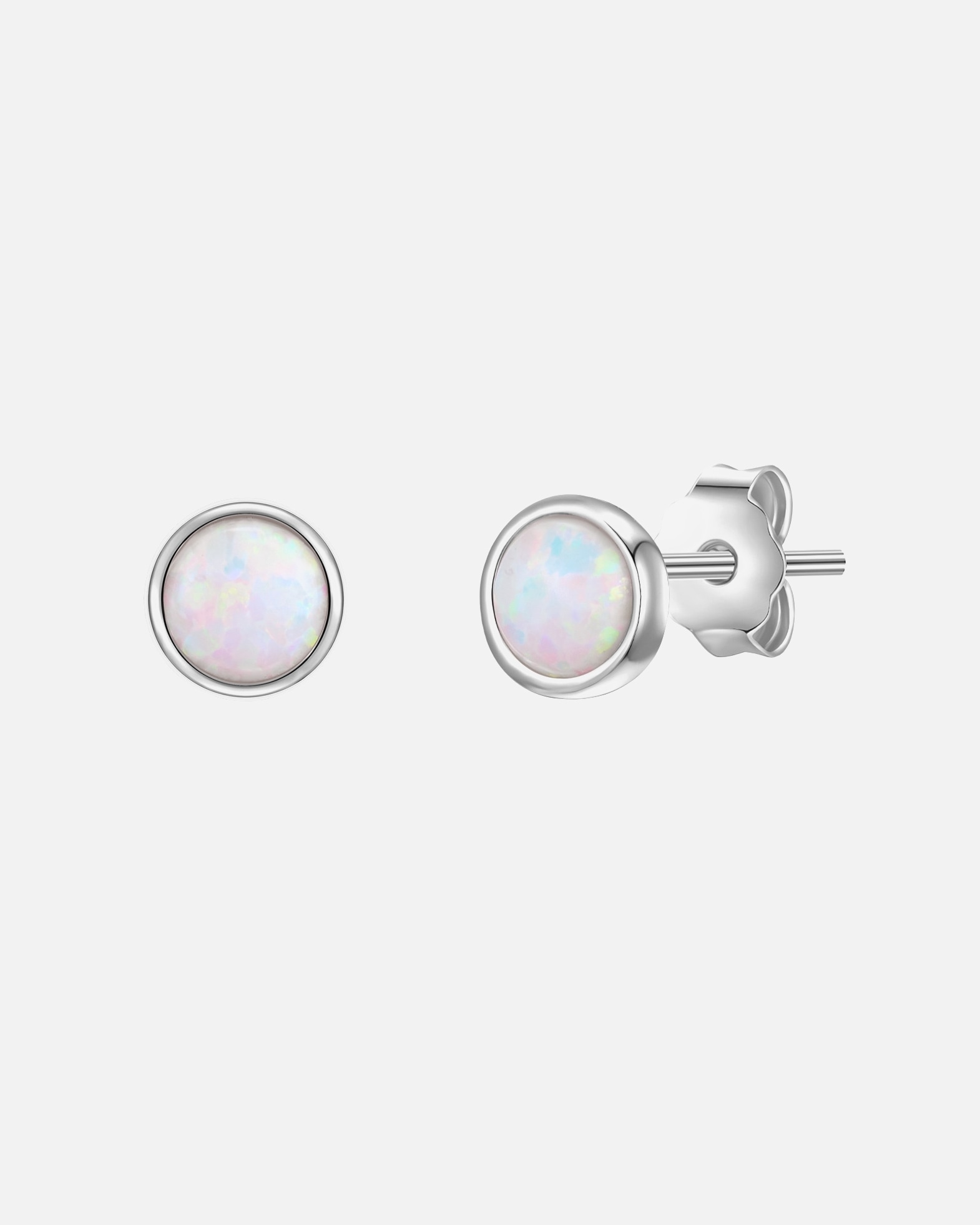 Ohrringe für Weiblich Glanzstücke München Ohrstecker Sterling Silber Opal (synth.) 1 Stück