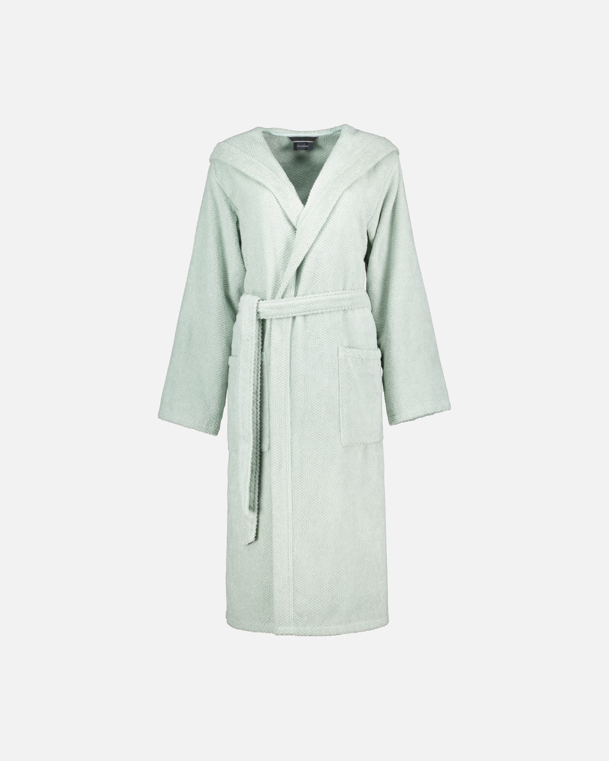 Bademantel für Unisex Cawö Cawö Bademäntel Damen Kapuze Pure 5223 eukalyptus - 450 1 Stück
