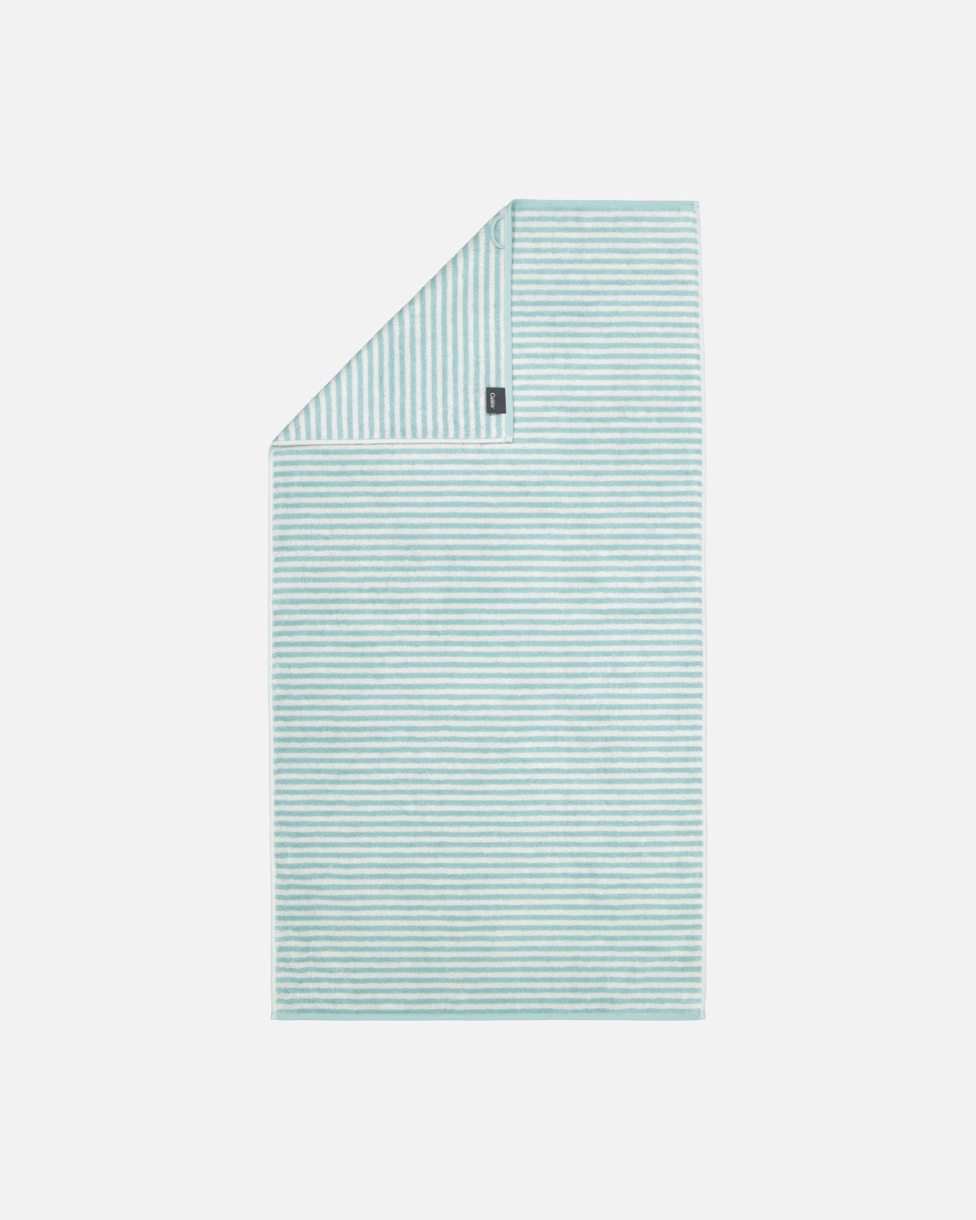 Handtuch für Unisex Cawö Cawö Handtücher Campus Ringel 955 seegrün - 40 Duschtuch 70x140 cm