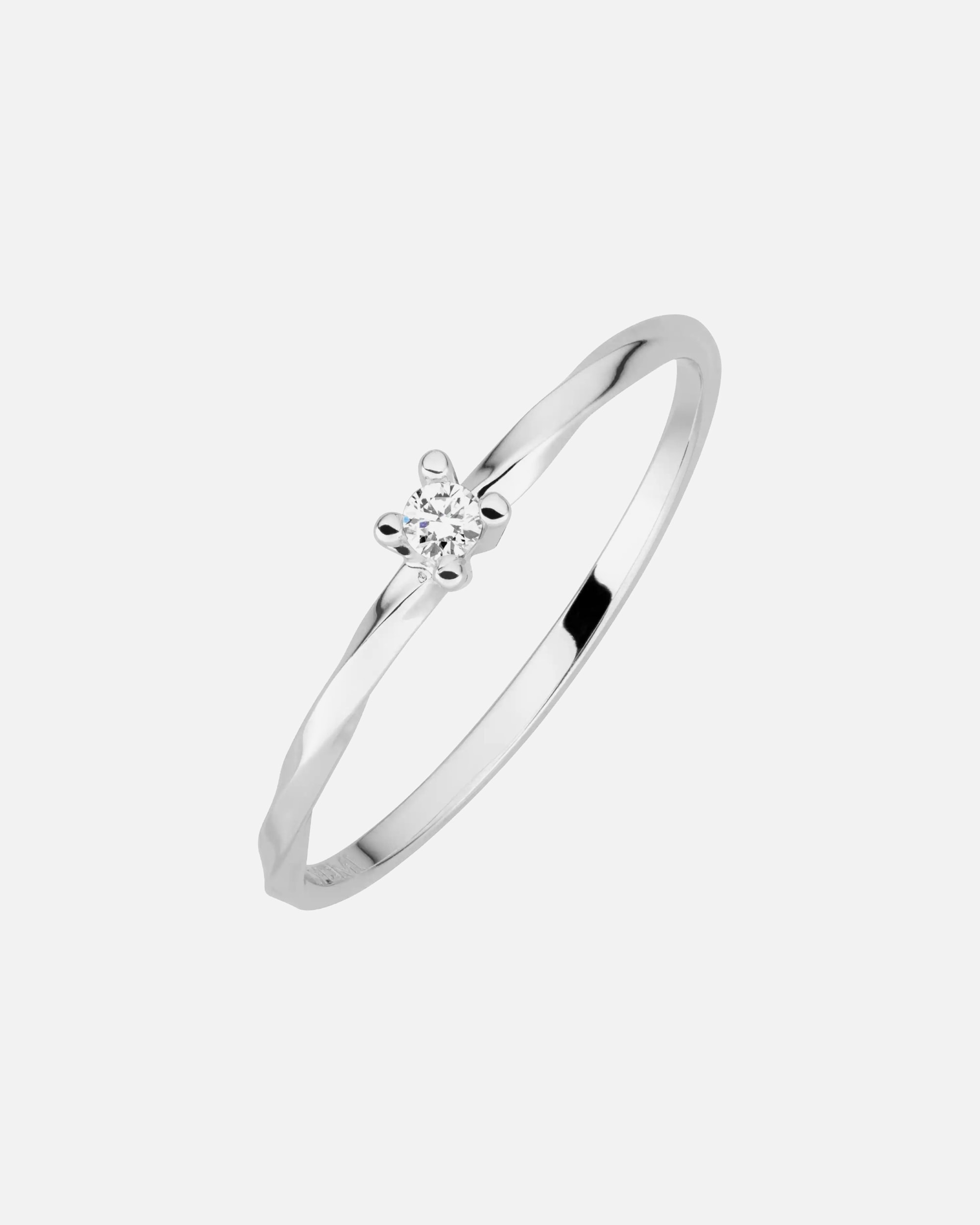 Ring für Weiblich Lyomi Default Brand Line Ring 585/- Gold Diamant Lab Grown weiß 0,04ct. 058 (18,5)