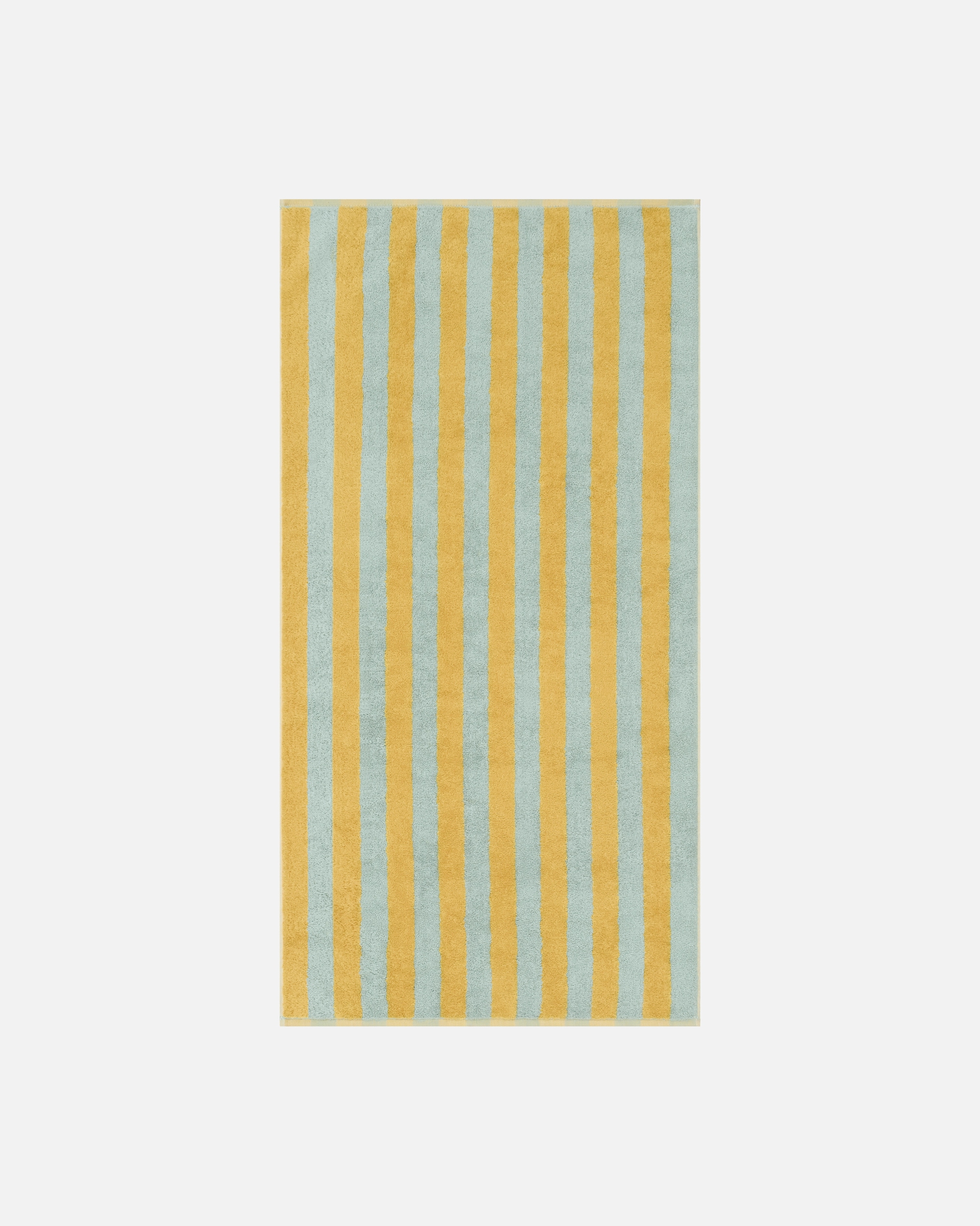 Handtuch für Unisex Cawö Cawö Handtücher Bold Streifen 6277 mint/gelb - 45 Duschtuch - 70x140 cm