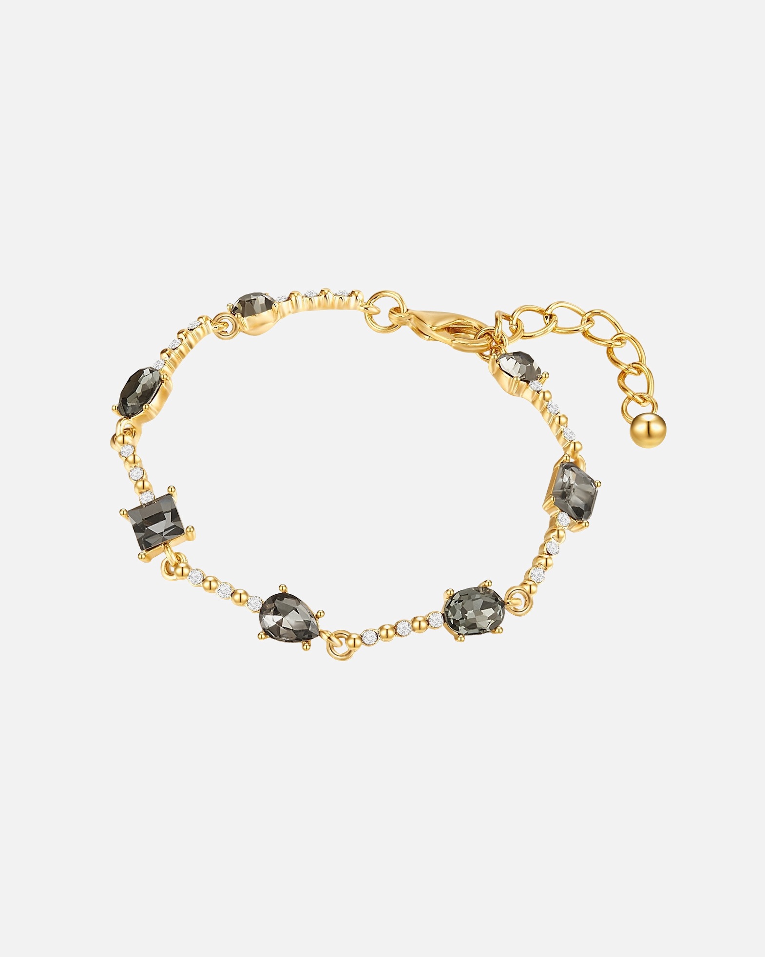 Armband für Weiblich Lulu & Jane Armband Metall-Legierung Glas in Gelbgold 1 Stück