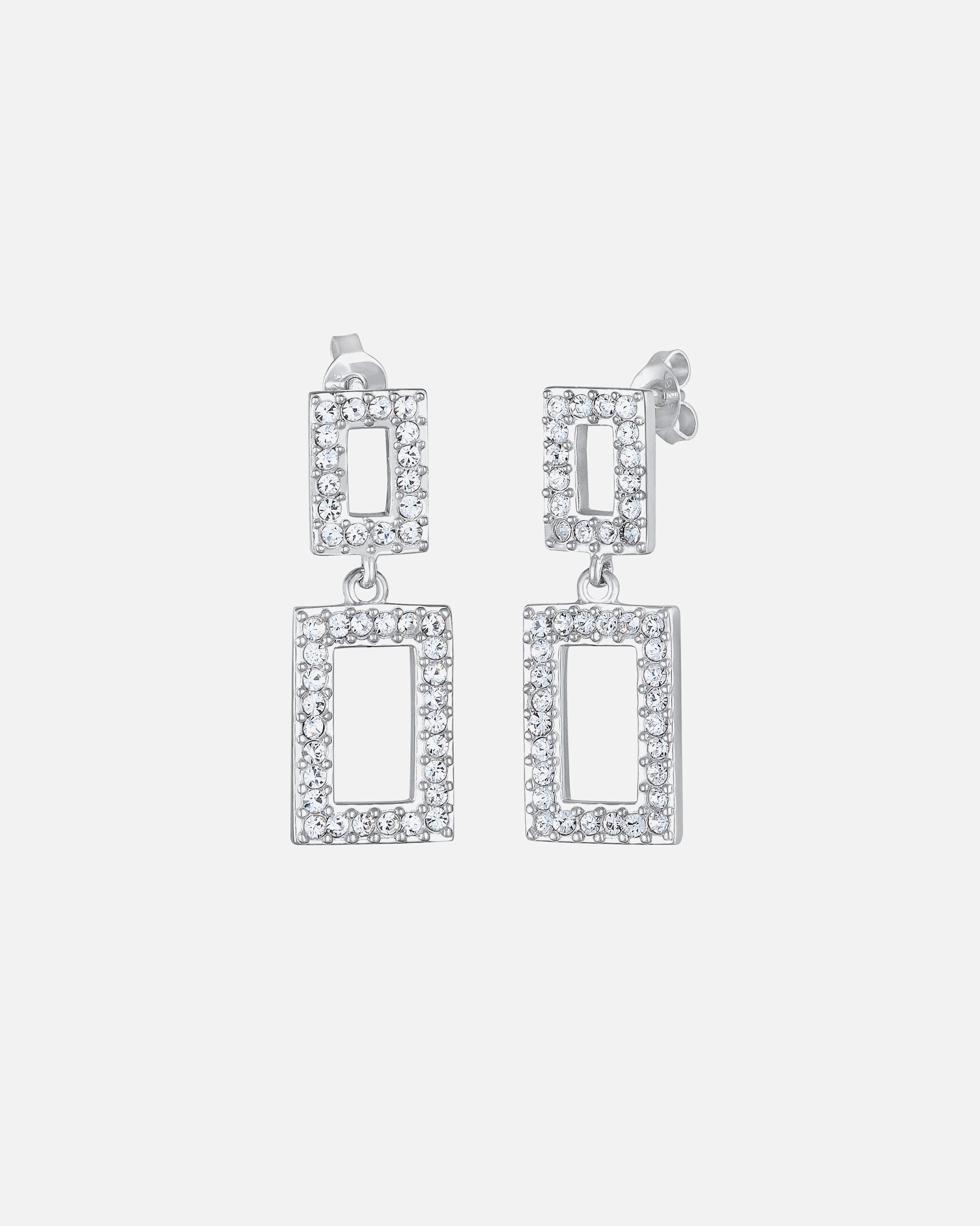 Ohrringe für Weiblich Elli PREMIUM Ohrhänger Geometrische Form 925 Silber, mit Kristallen von Swarovski® 1 Stück